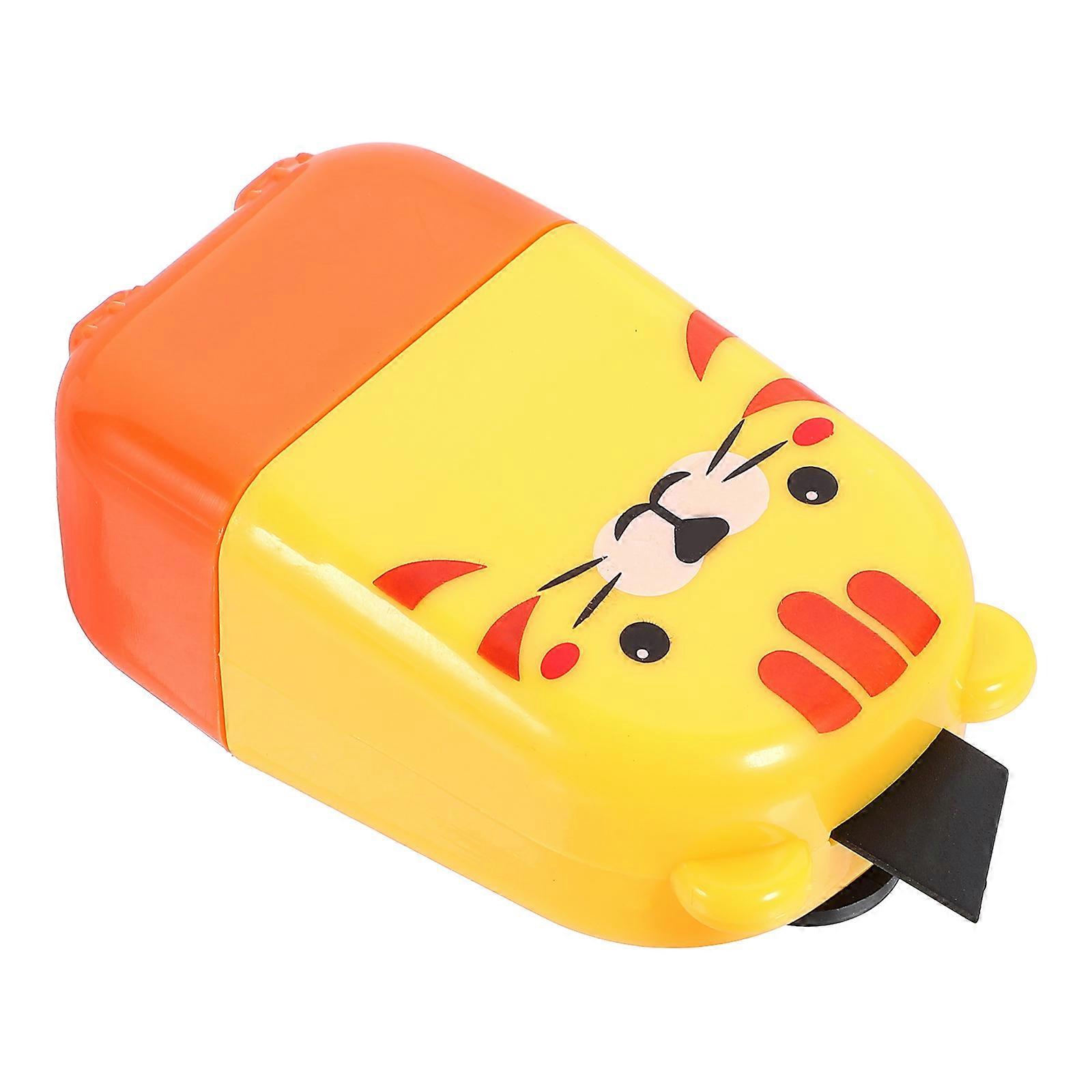 Animal Shape Convenient Roller Stamp for Privacy Yellow