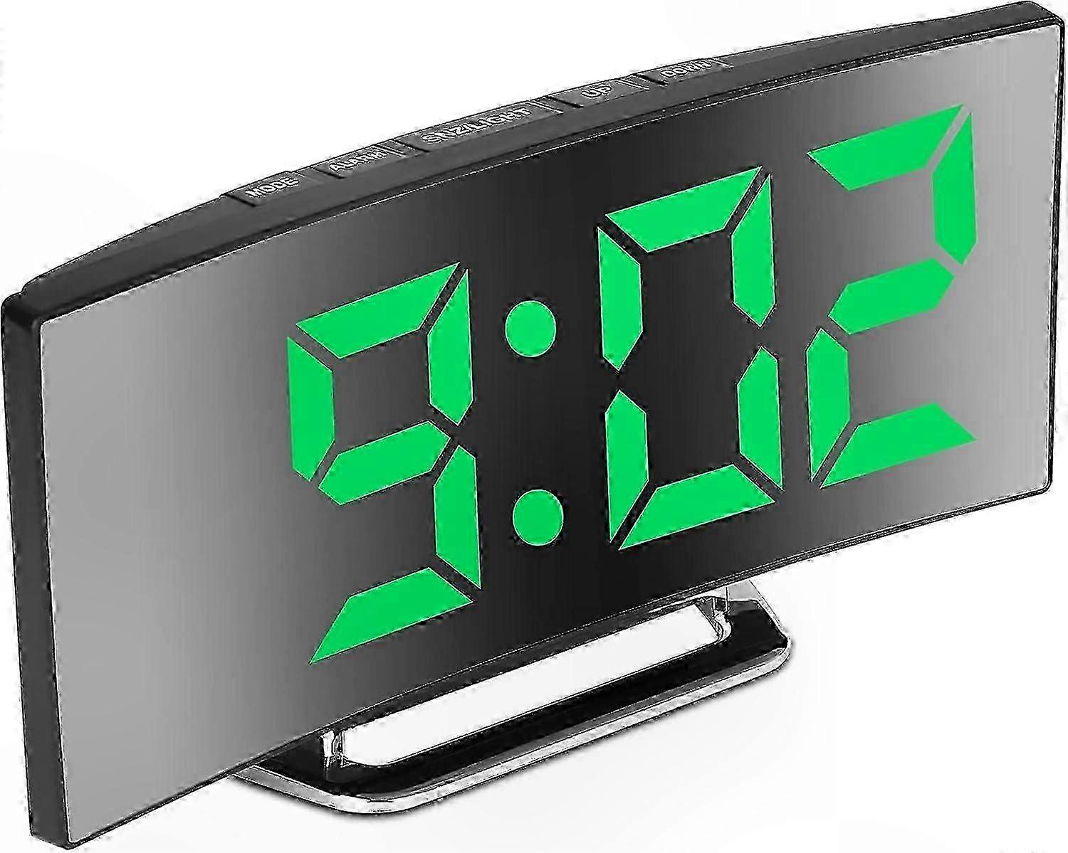 Large Digital Clock for Easy Reading, Touch Snooze Button, 12/24 Hour Format, Manual DST Adjustment