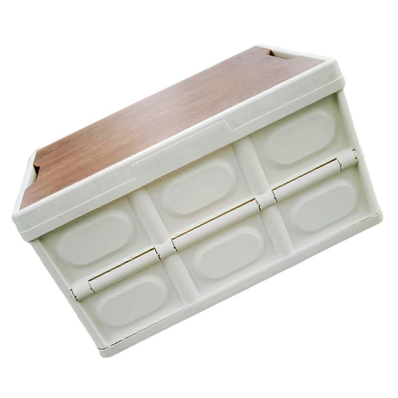 Stackable Outdoor Storage Box With Lid LargeCapacity Foldable Trunk Organizer For Camping Gear Garment Management