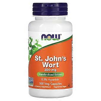 NOW Foods, Erva de São João, 300 mg, 100 Cápsulas Vegetais