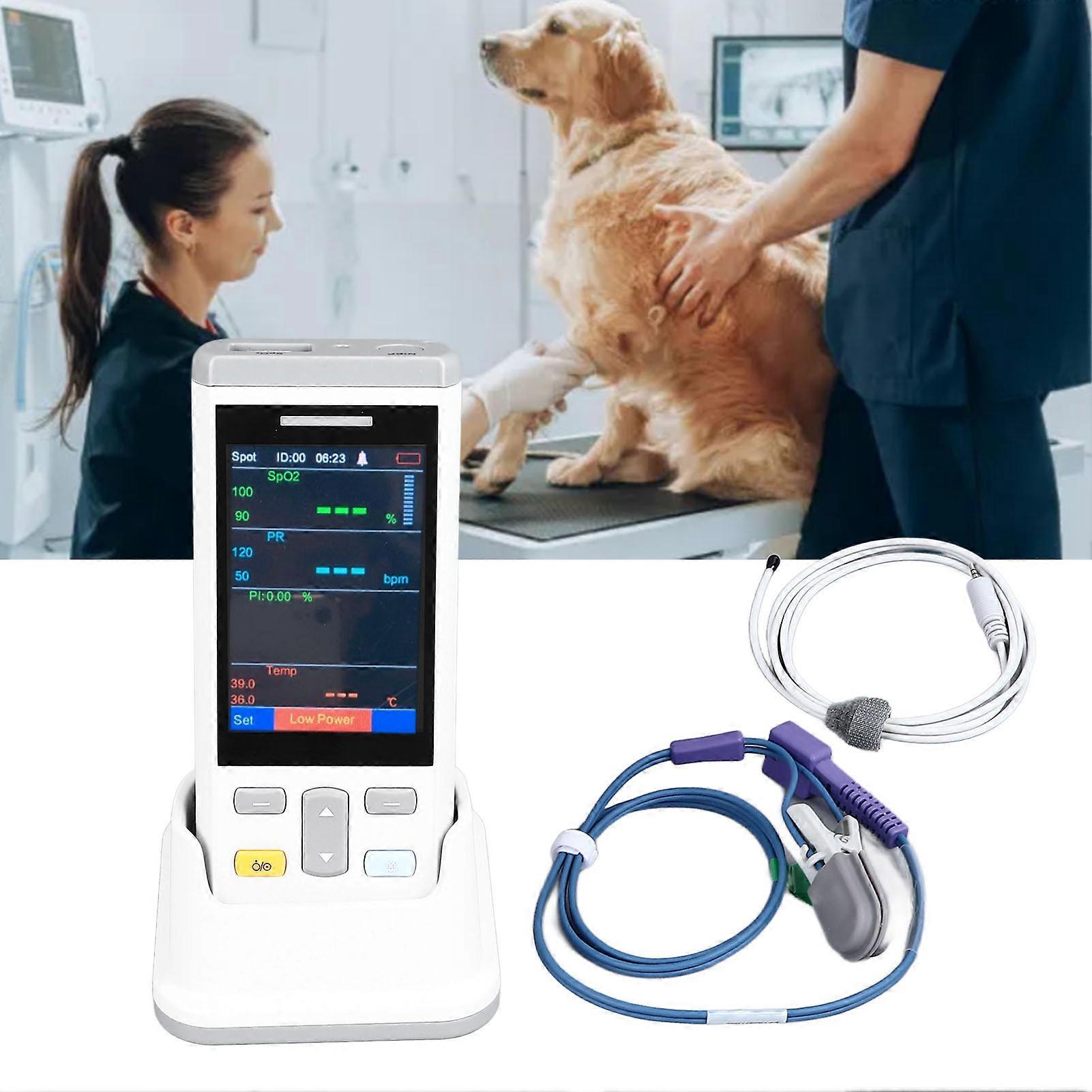 Veterinary Pulse Oximeter Portable SPO2 Monitor for Dog Cat 18650 Battery