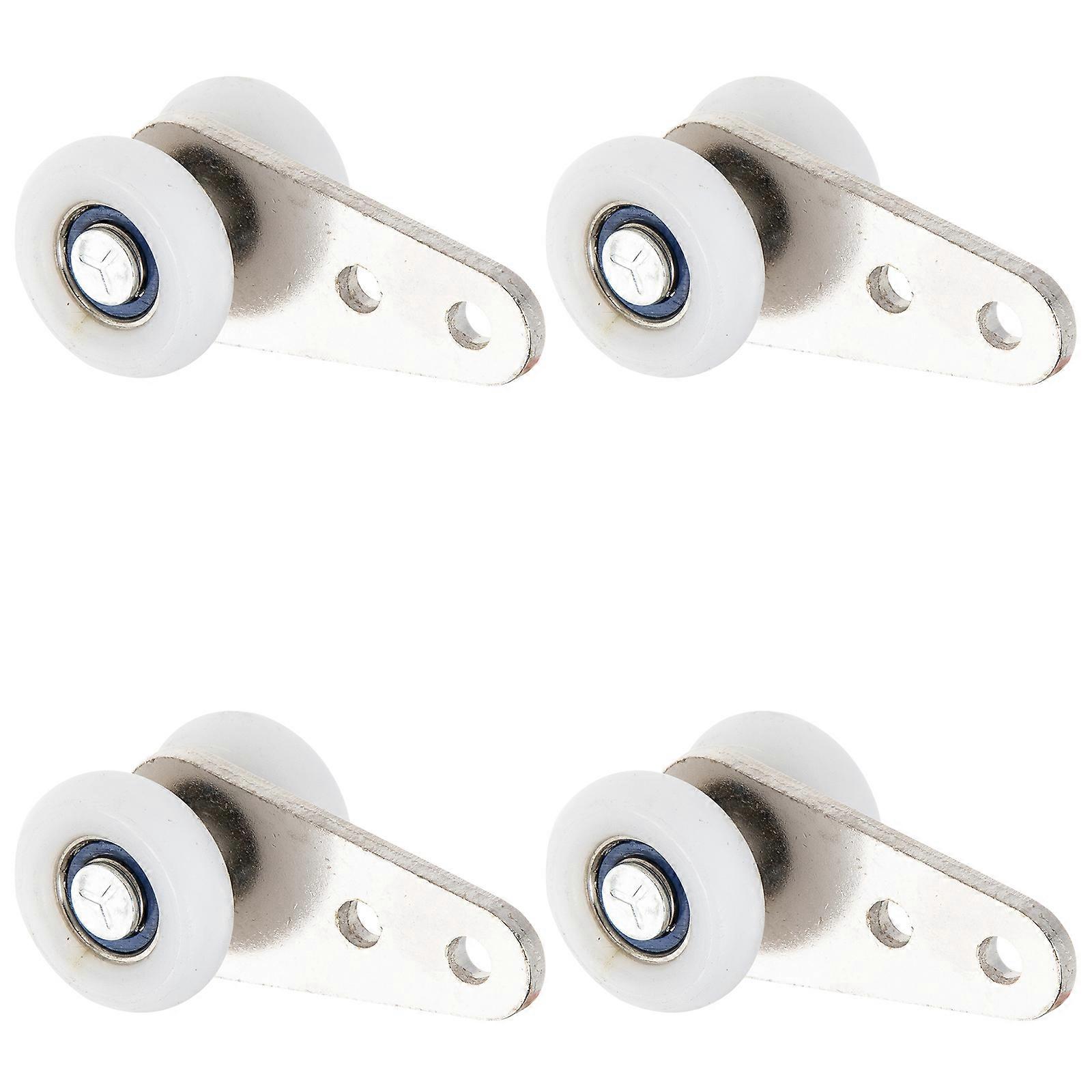 Nylon Curtain Hanging Wheels Smooth Sliding Rollers for Home 20Pcs
