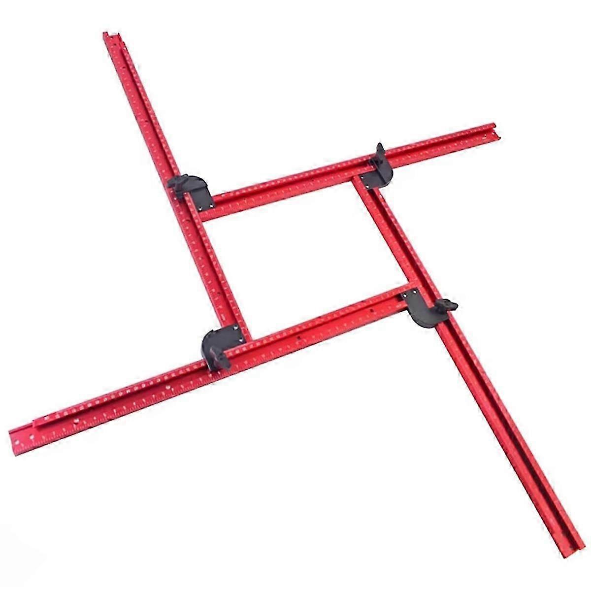Router Jig Frame for Woodworking,Adjustable Square Router Template Guide,Groove Router Jig 53cm/21in