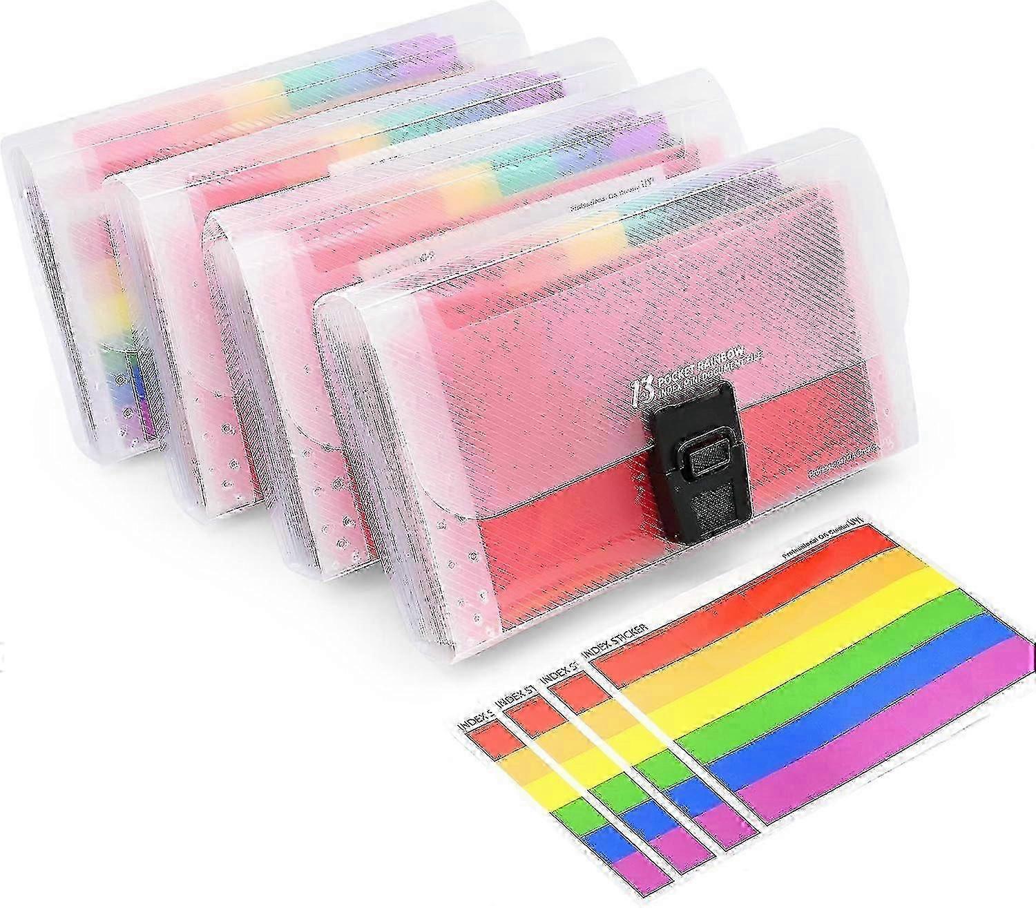 A6 Size 13 Pockets Expanding File Folder, 18x10.5x3cm