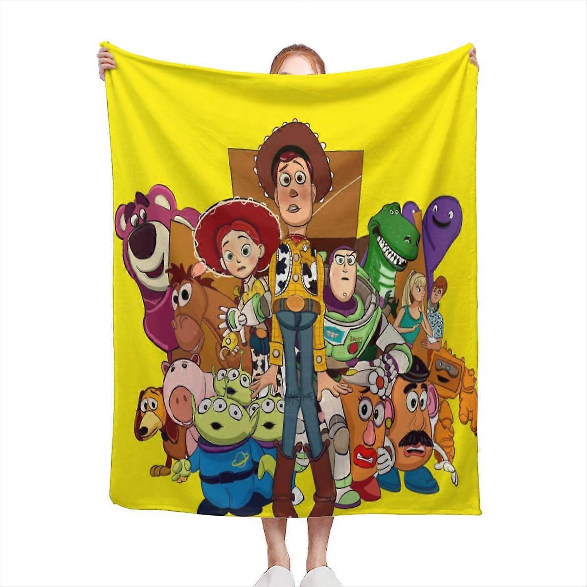 Toy Buzz Woody Cartoon Movie Throw Blanket, Lightweight Bed Blanket for All Seasons, Perfect for Couch, Bed or Travel-30*40