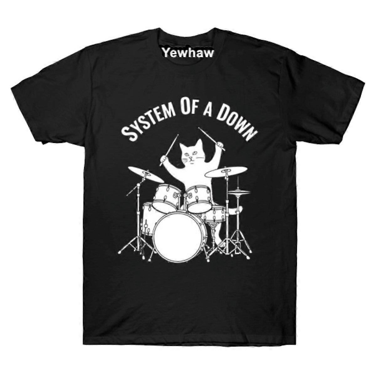 System Of-a-down Rock Cat T-shirt System Of A Down Tee