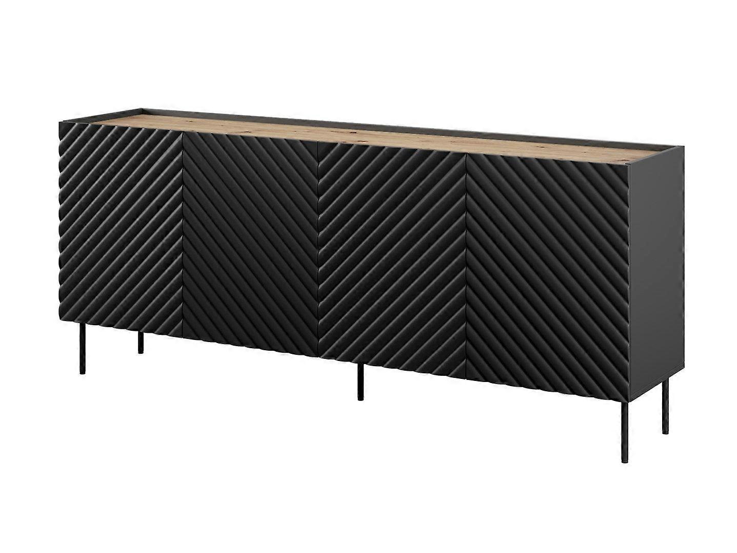 Commode Onda 4D2sz 200x45x85 noire