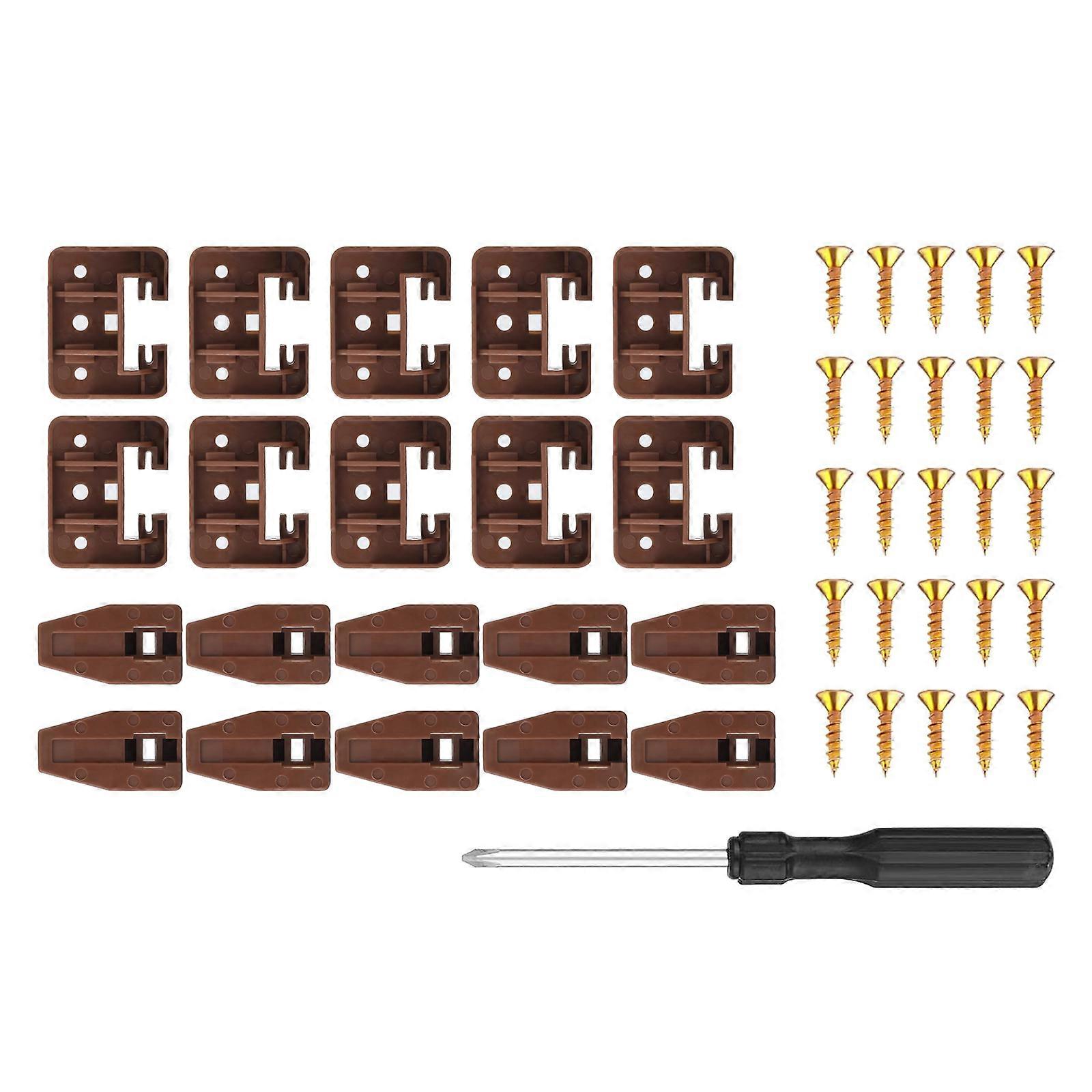 Quick and Easy Drawer Slide Replacement Versatile Drawer Slide Guides Combo Suitable for Home Office & School Use Multicolor