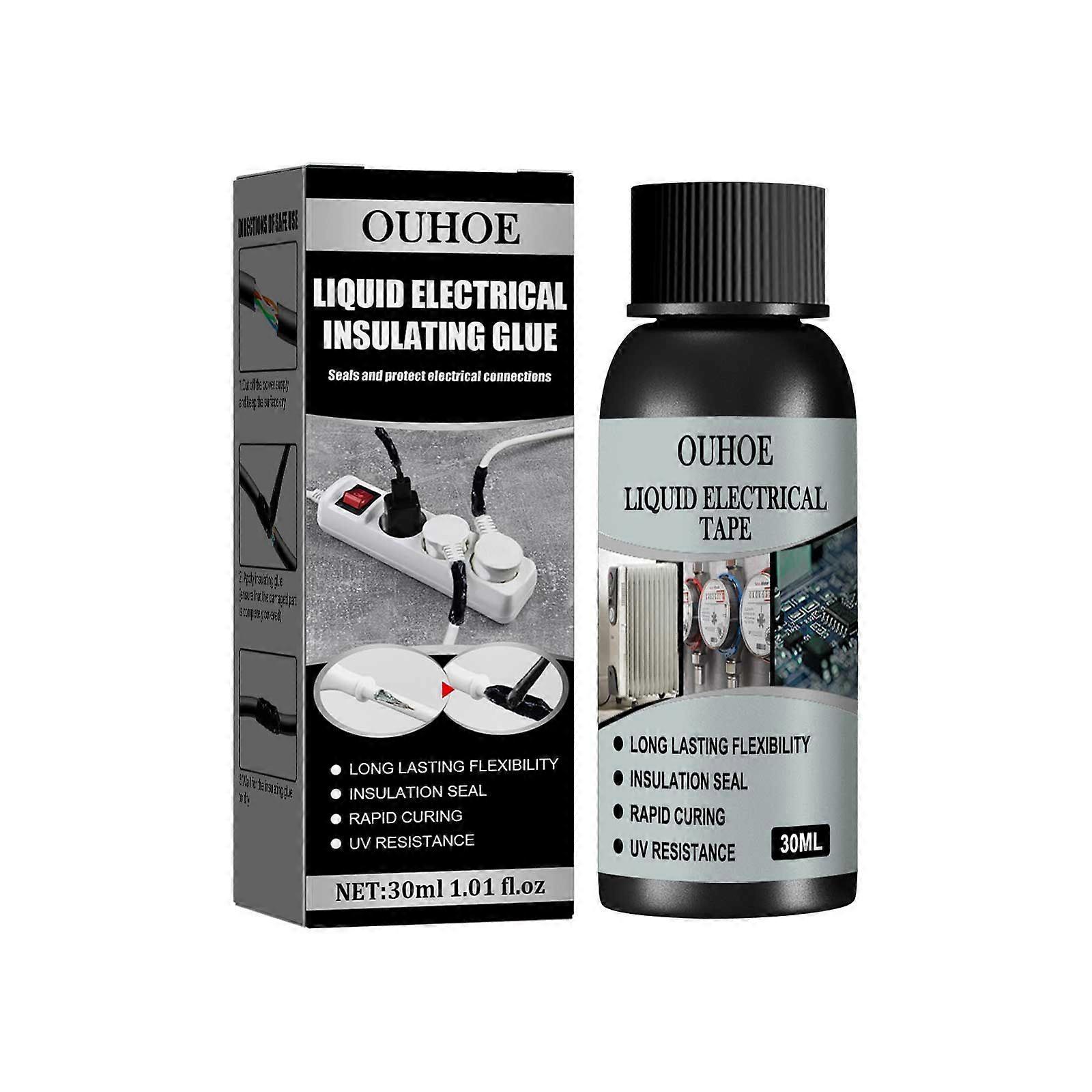 Liquid Electrical Insulation Glue (Black 30Ml) Contains Resin