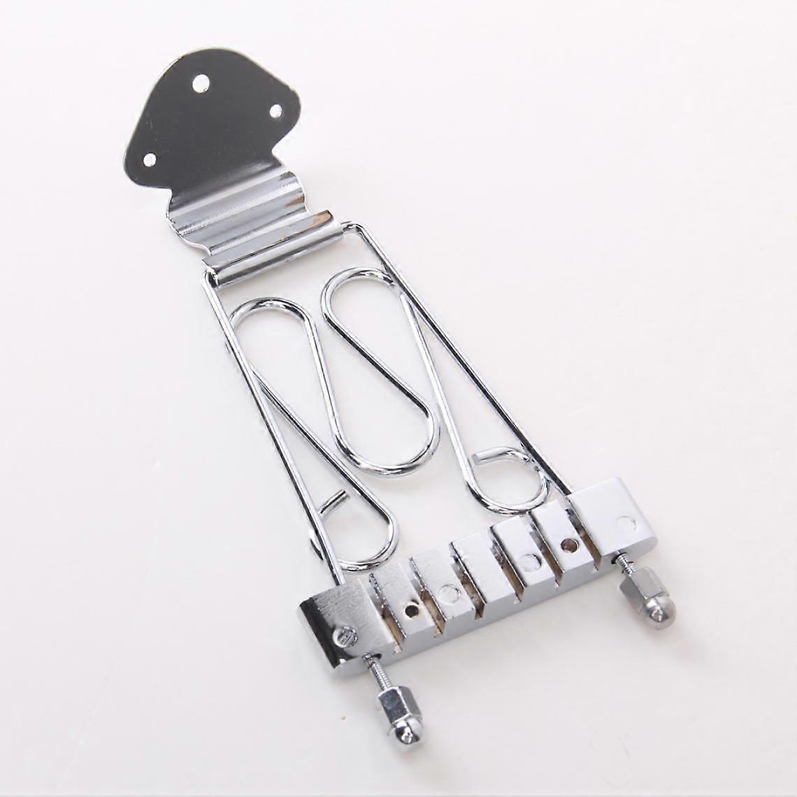 Trapeze Tailpiece Bridge Chrome Bridge For 6 String Guitar Replacements