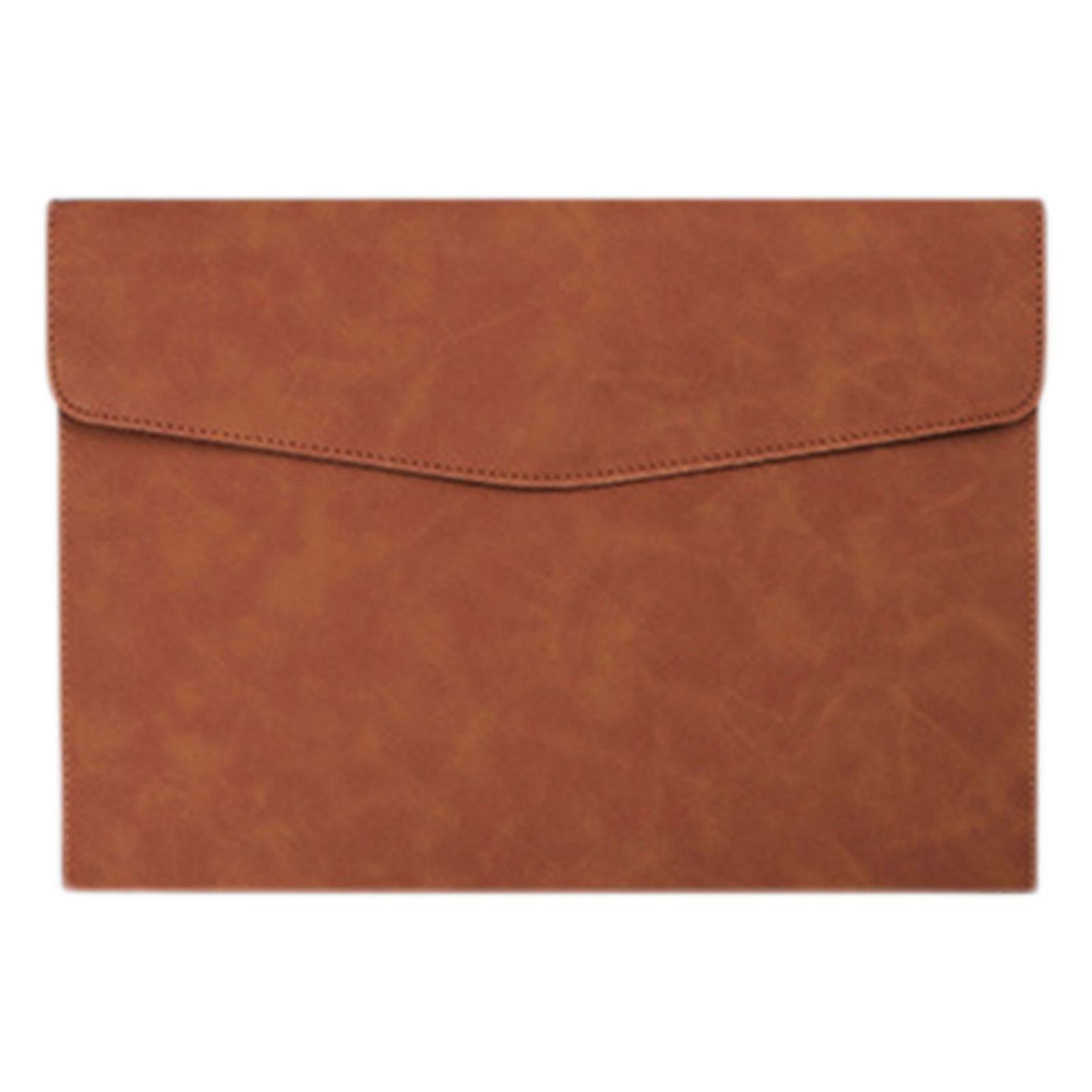 Business A4 Size Folder Leatherette Snaps Closure Water Resistant for Office A4 Perfect Fits Client Consultations