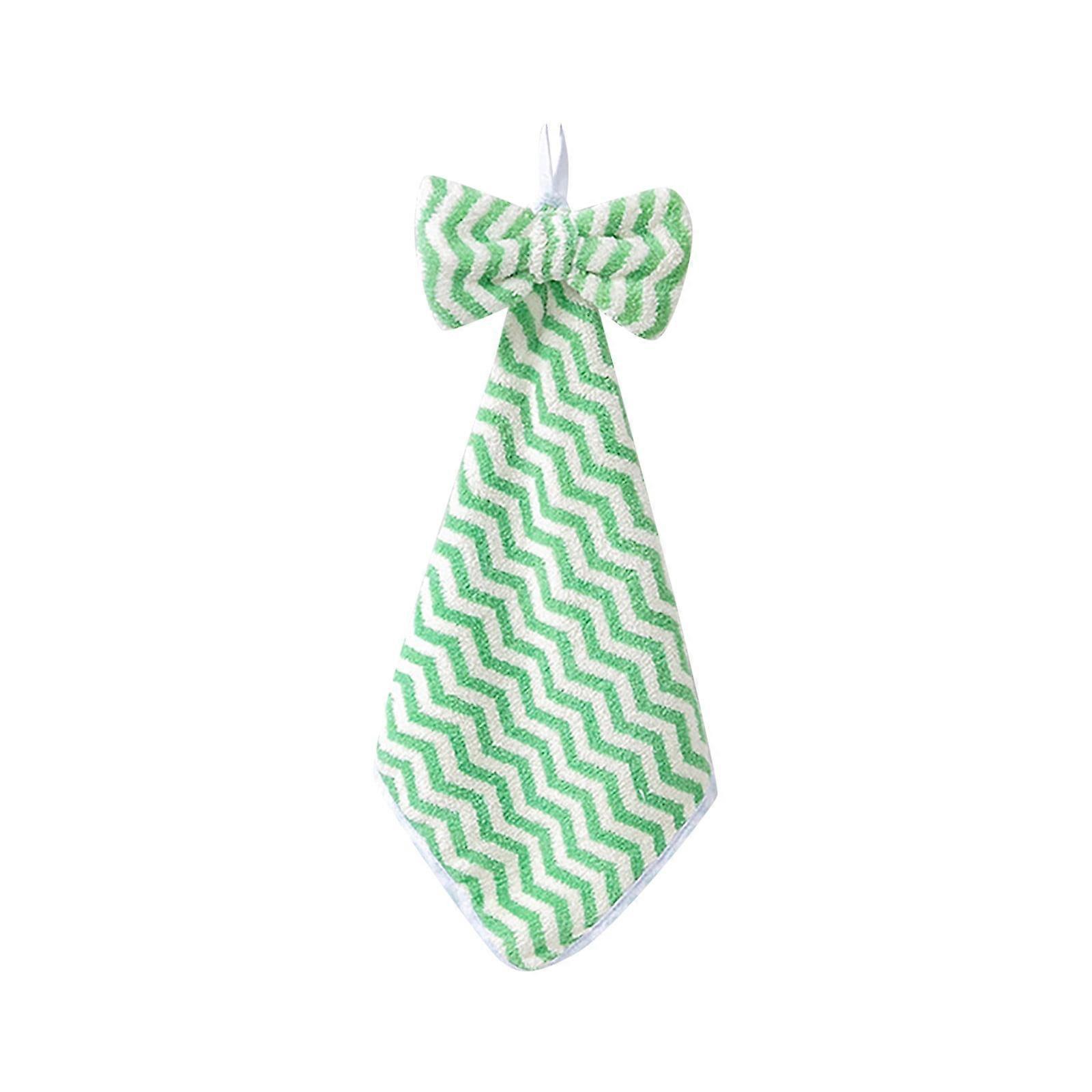 naioewe Hand Towels with Loop,Bathroom Hand Towels Hanging,Soft Absorbent Hand Towels(Green)
