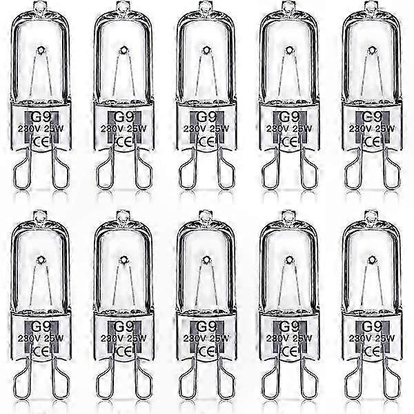Halogen G9 Bulbs, 60W 230V, 10-Pack Energy-Efficient Lighting Solution