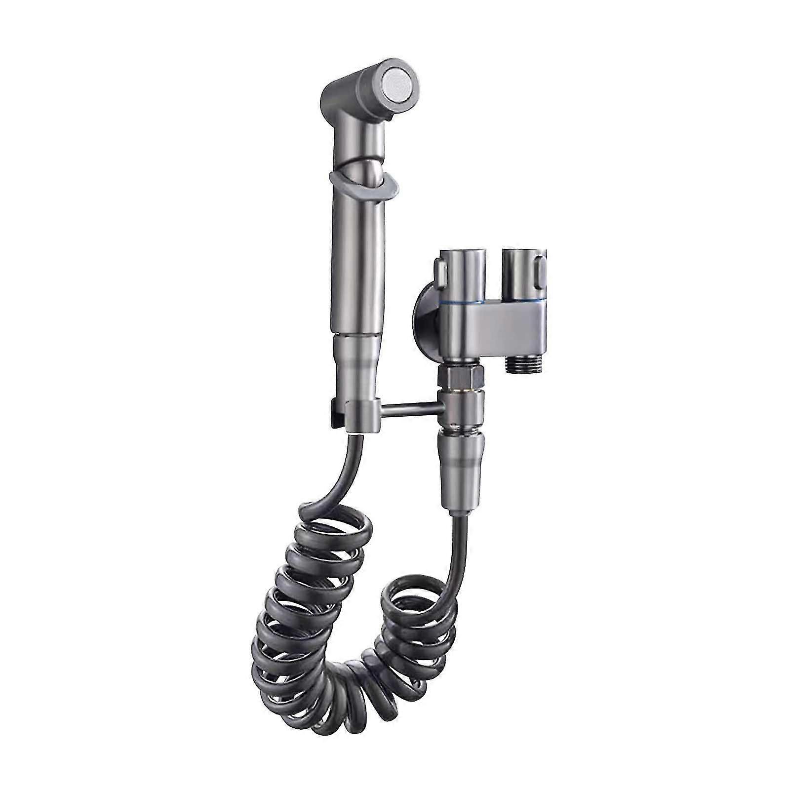 Gray Toilet Partner Spray One In Two Out-use Angle Multi-functional Double-out Water FAN0842