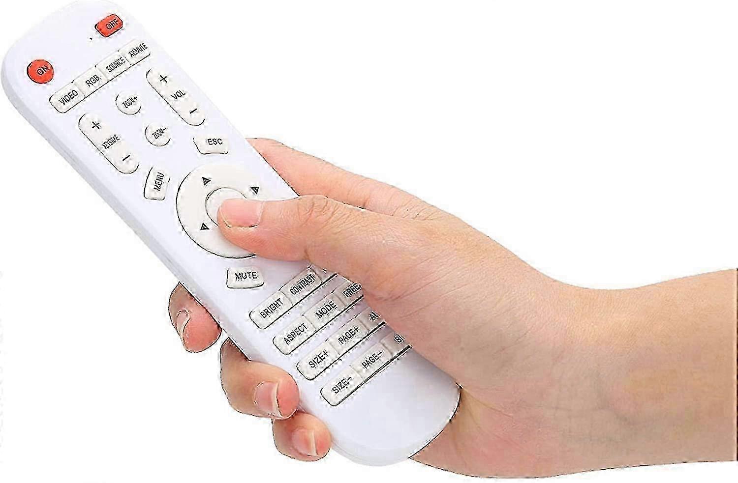 Replacement Remote Control for All Types of Projectors, Universal Projector Remote Control, White 2025