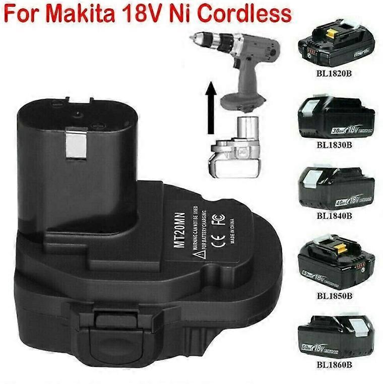 For Makita Battery Adapter 18V Li-ion Battery Convert to 18V Ni-Cd&Ni-Mh Battery