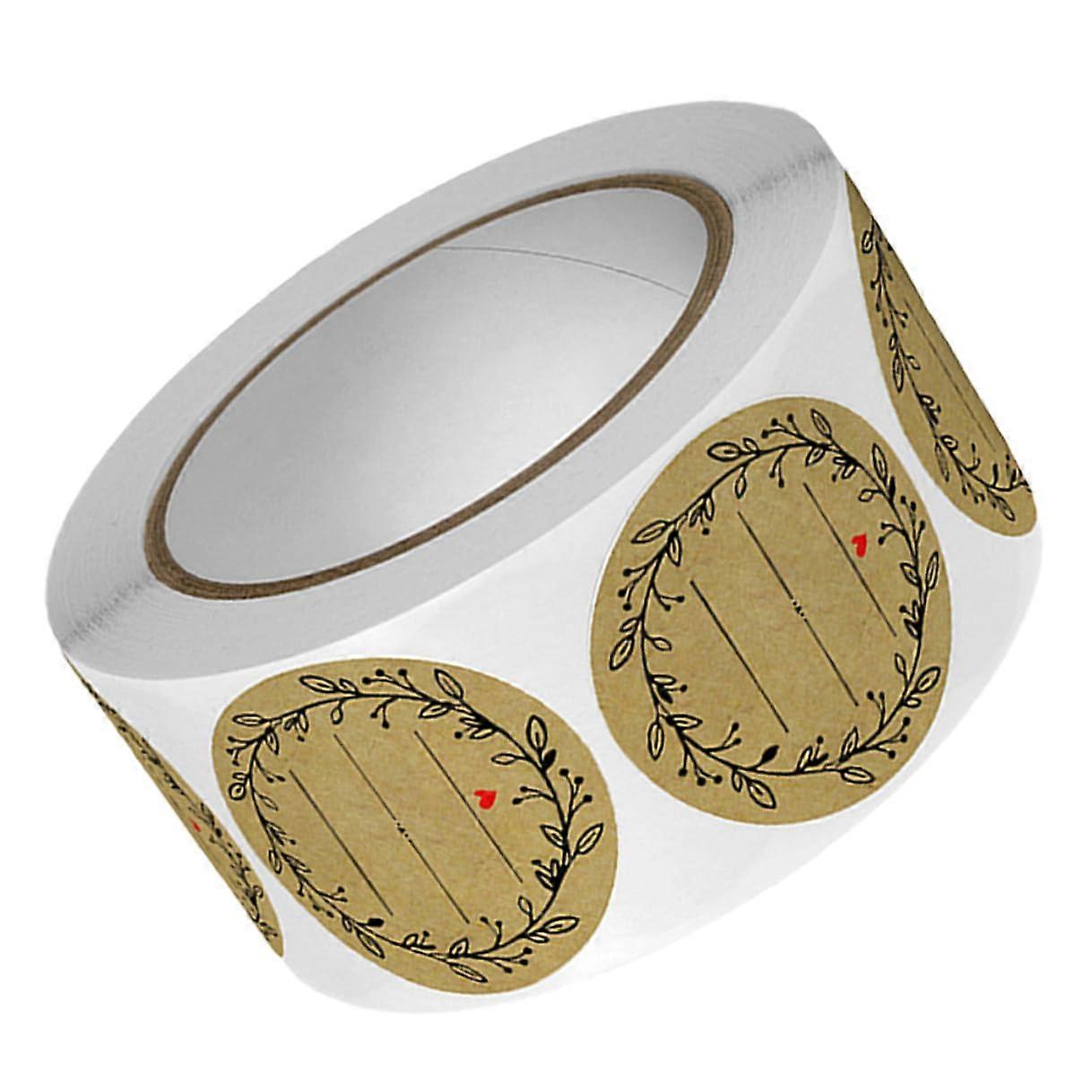 Kraft Paper Baking Stickers SelfAdhesive Labels for Cookies Bread Packaging