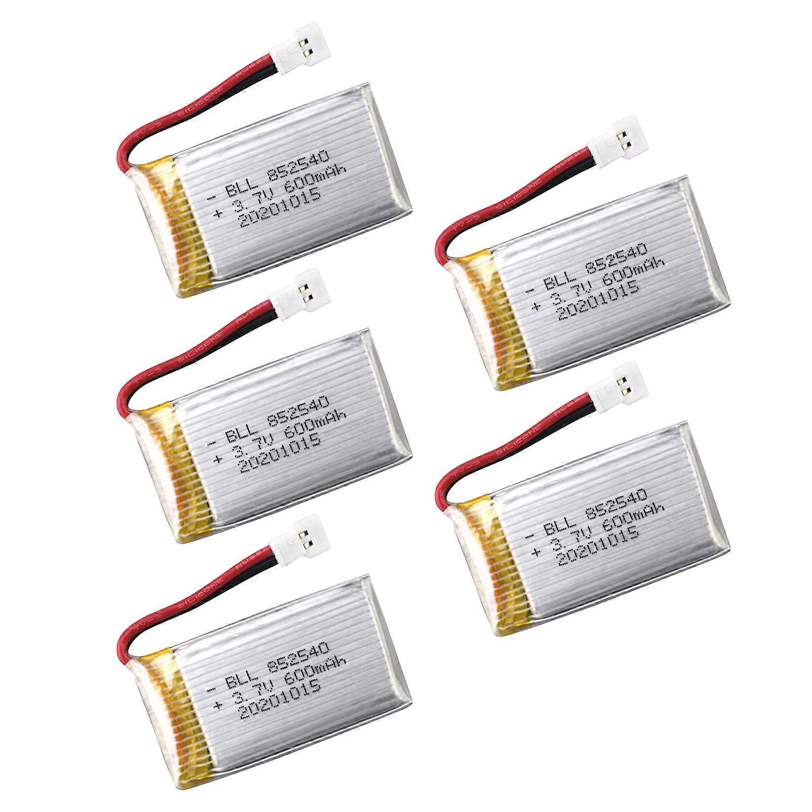 Replacement Batteries for SYMA X5C, X5SW, X5SC, X55 Quadcopters 3.7V 600mAh Li, Long Flight Power Multicolor