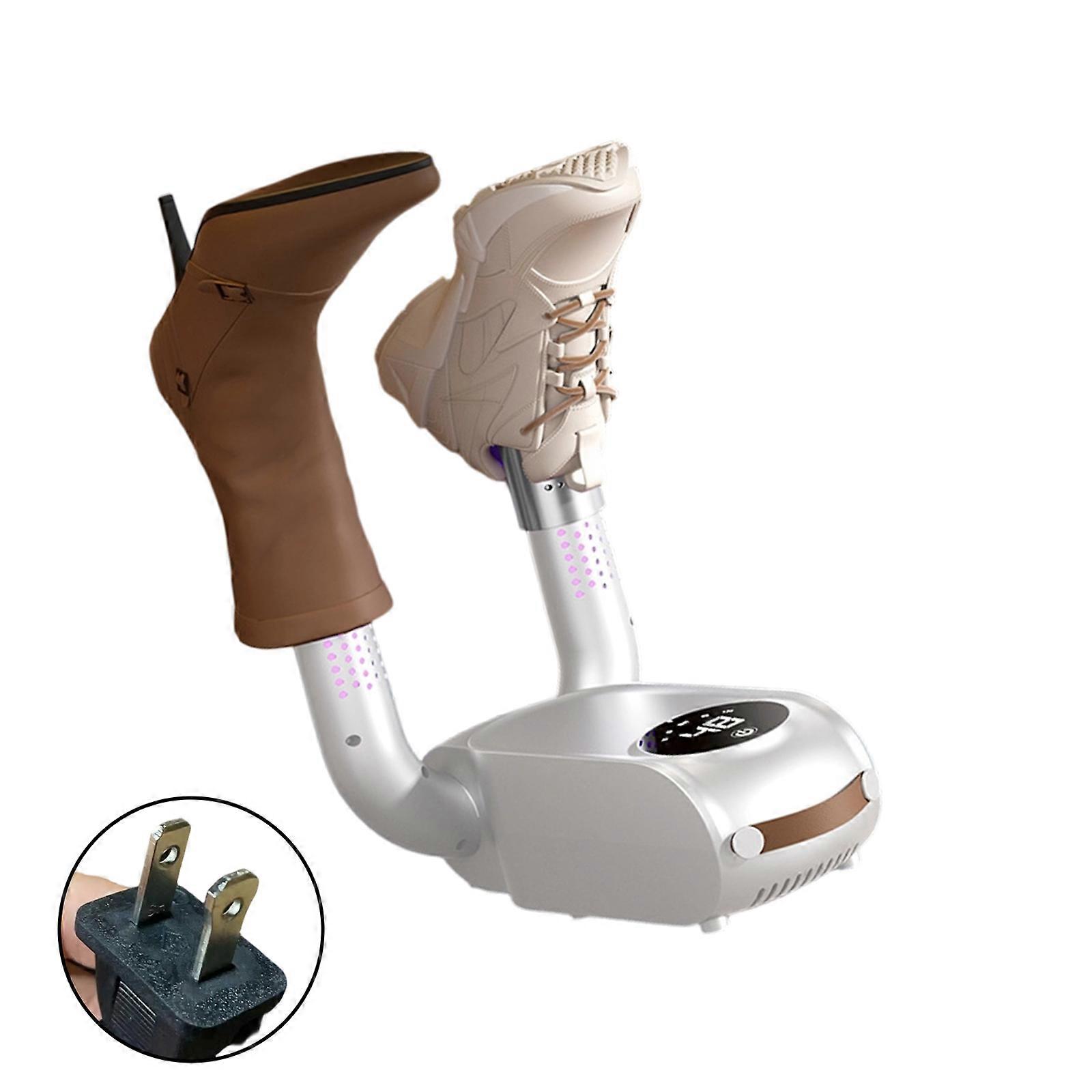 Intelligent Touch Screens Retractable Foldable Shoe Dryer with Timer Uniform Warm Air Technology for Home Dorm Use  White Color