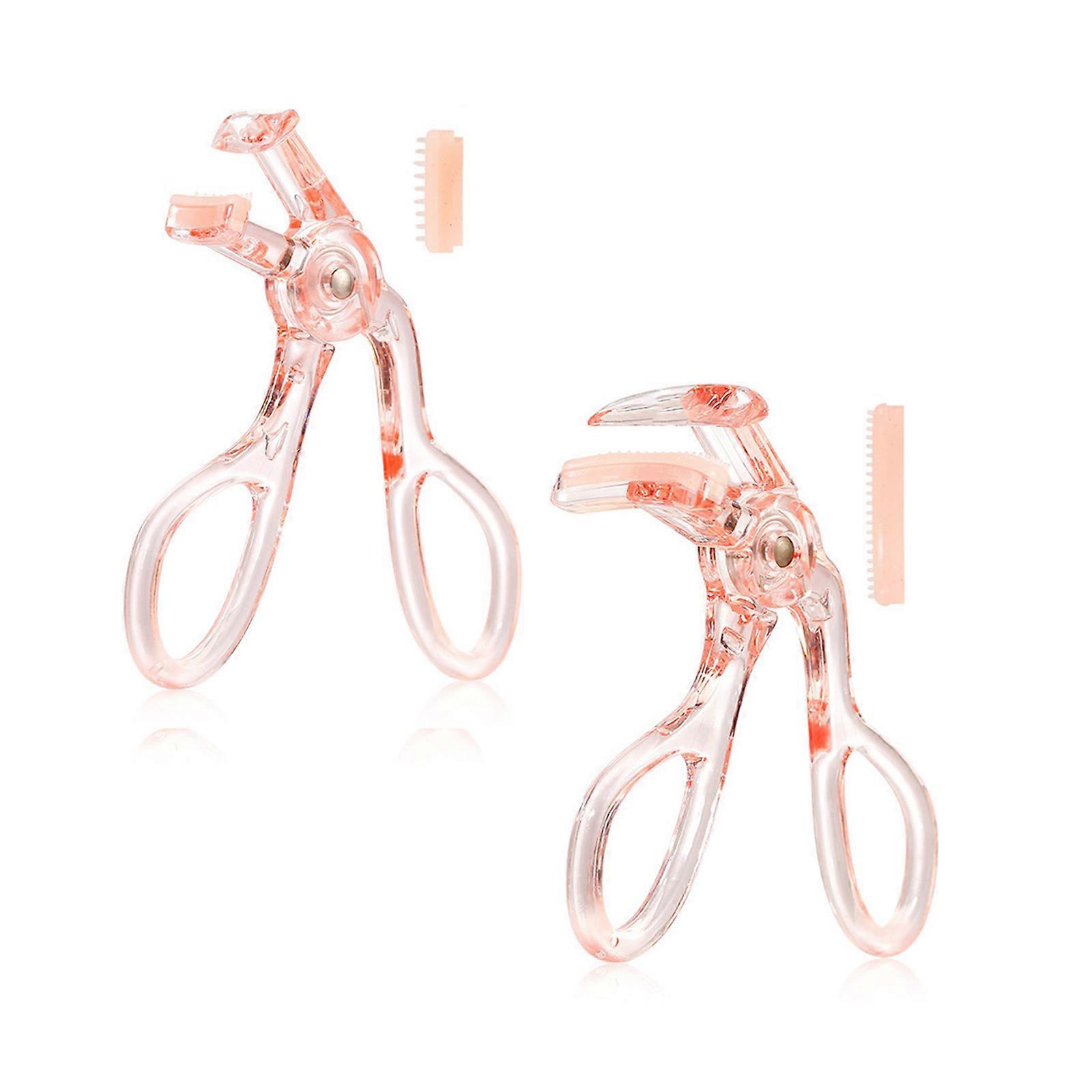 Eyelash Curler with Built in Comb Pinch Pains Free Mini Lash Curler Curved Eyelash Curlers False Eyelashes Accessory Multicolor