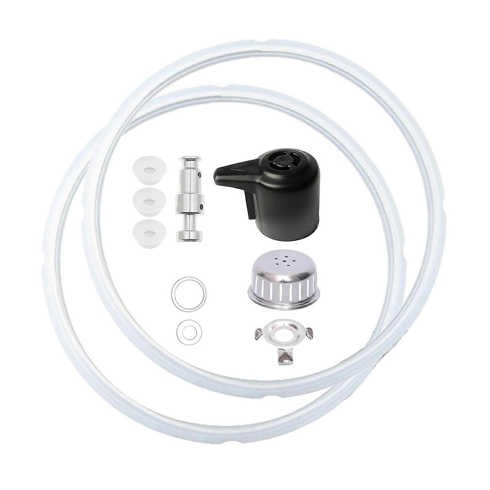 Pressure Cooker Vents Valves and Silicone Gasket Set Suitable for 5QT/6QT Models Ensures Efficient Pressure Management Multicolor