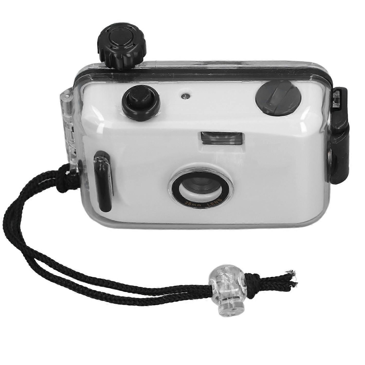 35mm Reusable Film Camera with Waterproof Case for Snorkeling with Shutter Speed 1/100s F/9 28MM Len
