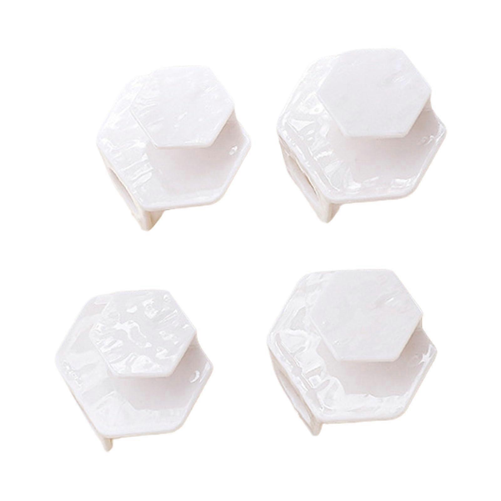 Multipurpose Overlapping Hanger Clip Thickened Construction For Wardrobe Organization White Overlapping Hook