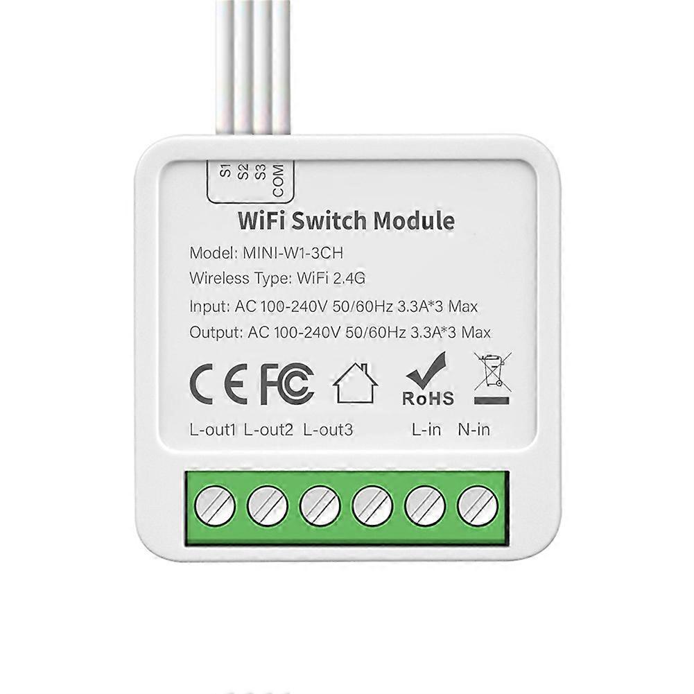 3-Way On/Off Switch Graffiti Smart WiFi Smart 3-Way On/Off Switch Mini Concealed Box Switch