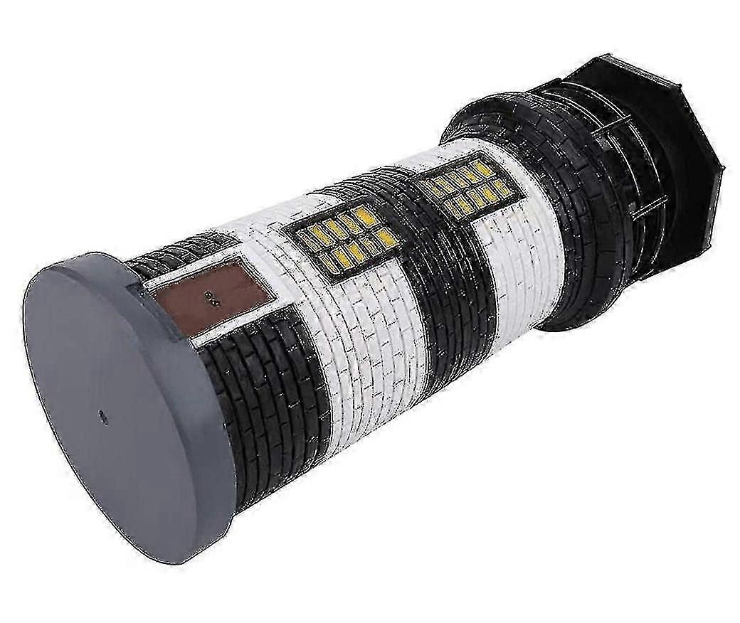 Luxora LED Lighthouse Solar Lighthouse Garden Rotating Beacon Tower Light