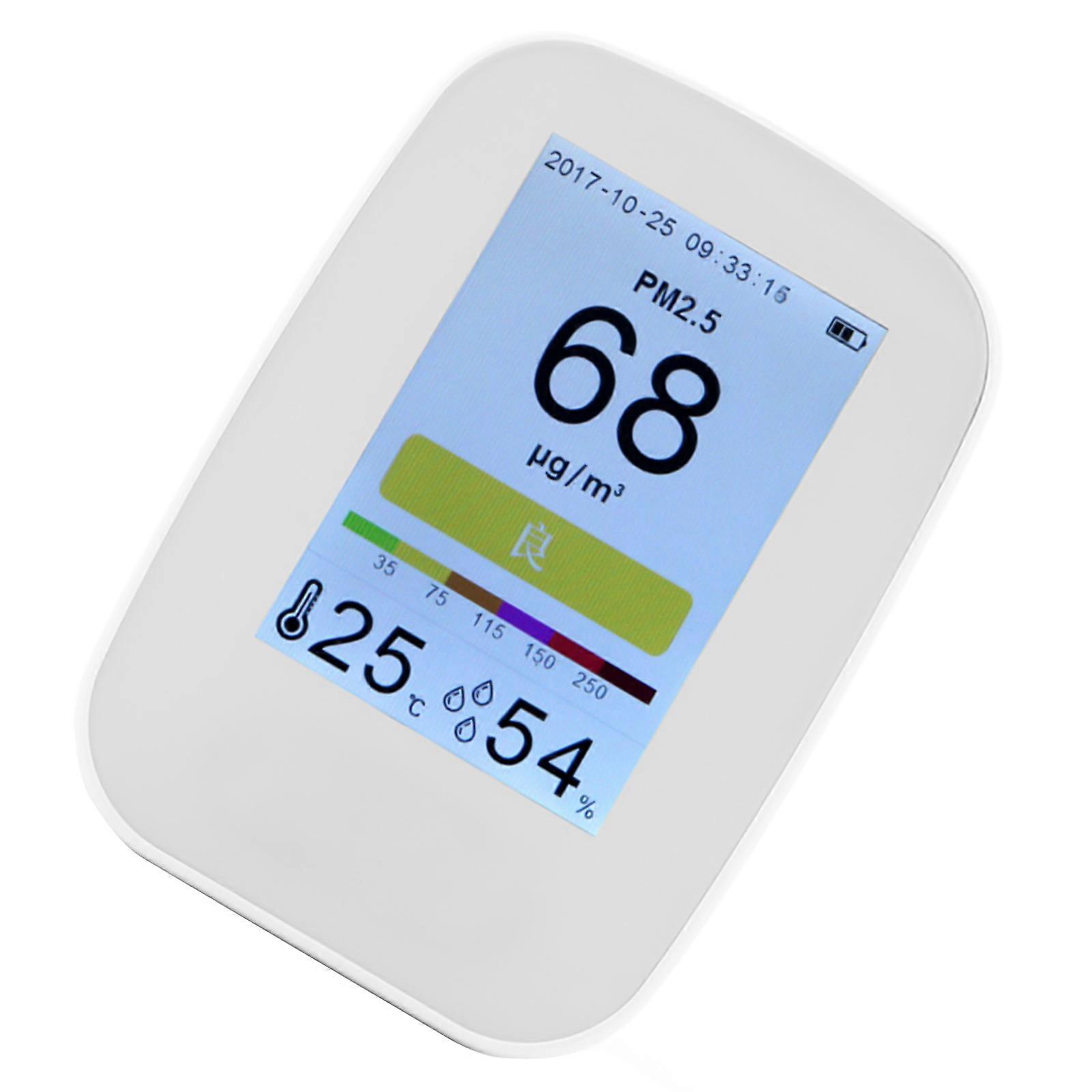 Office & Home Air Quality Inspector Detects CO2 with Exact Temperature & Humidities Leveling Air Quality Monitors for Home Multicolor