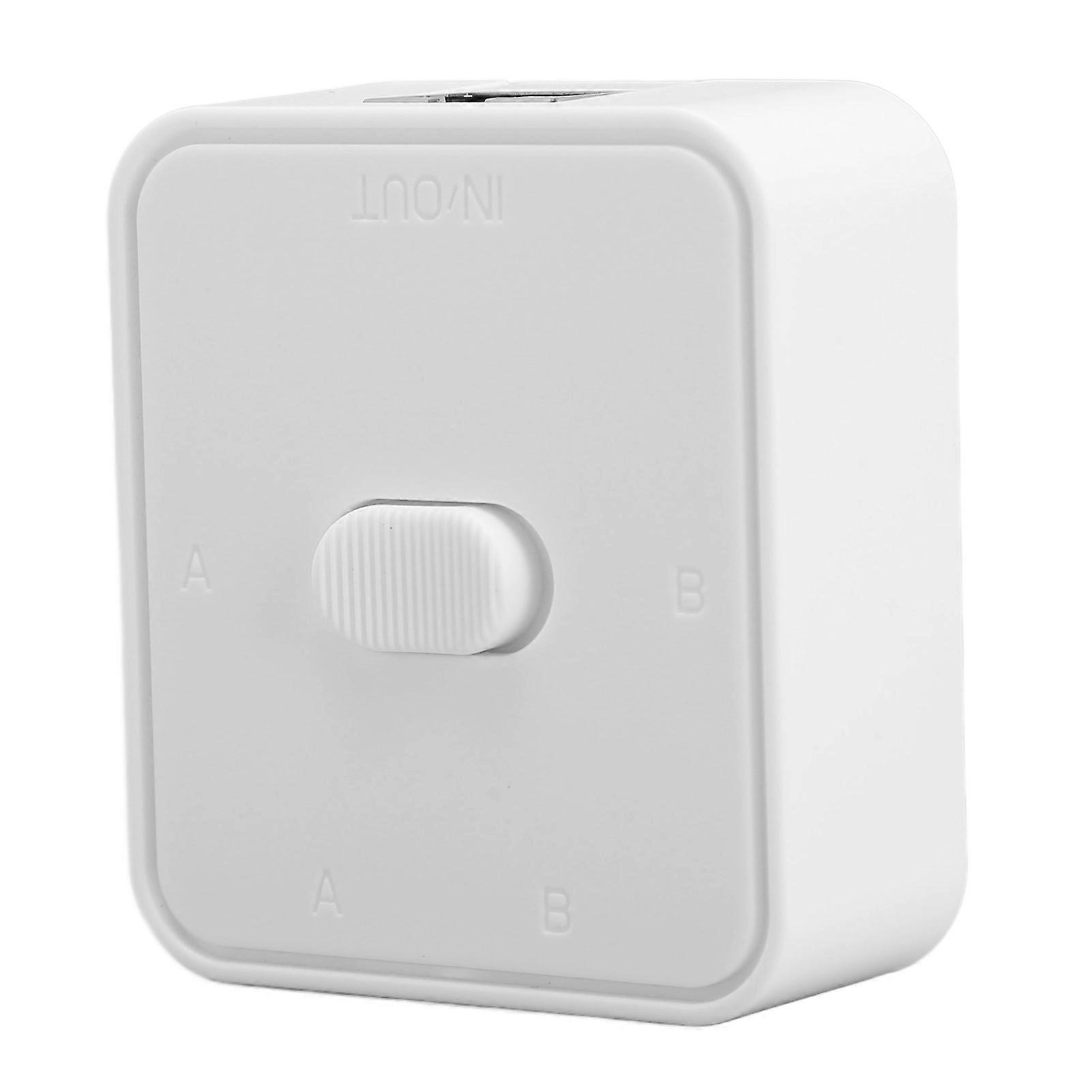 Gigabit Network Switch 2 Port 10/100/1000Mbps 2 In 1 Out 1 In 2 Out PoE Extender Switch RJ45 Network Splitter Adapter