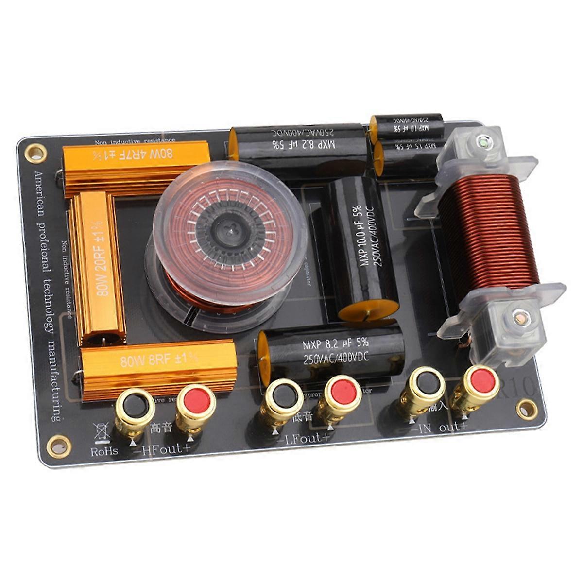 2 Way Speaker Frequency Divider Audio Hi-Fi High-Low Crossover Board