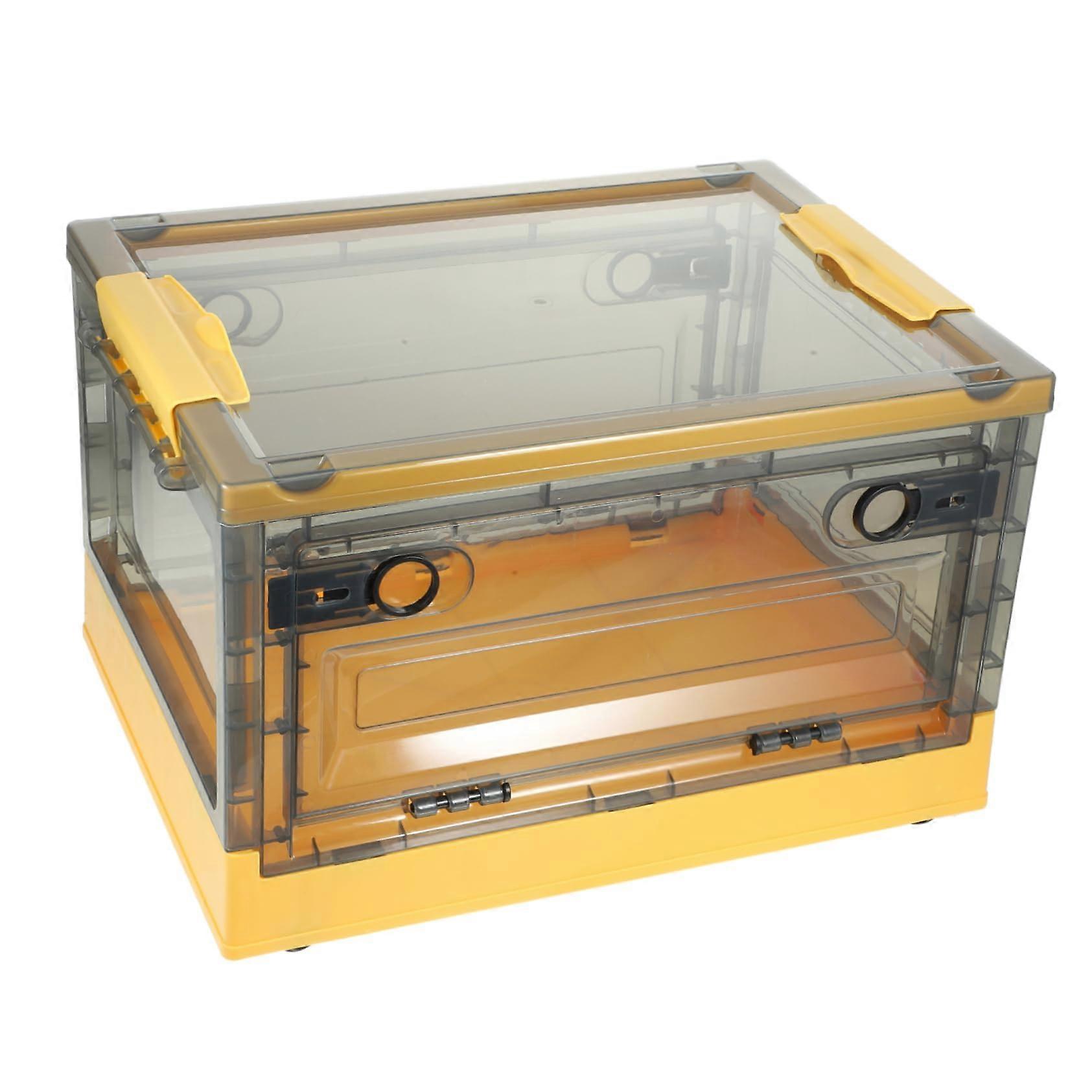 Plastic Storage Box with Lid Large Capacity Organizer for Clothes, Toys and Books