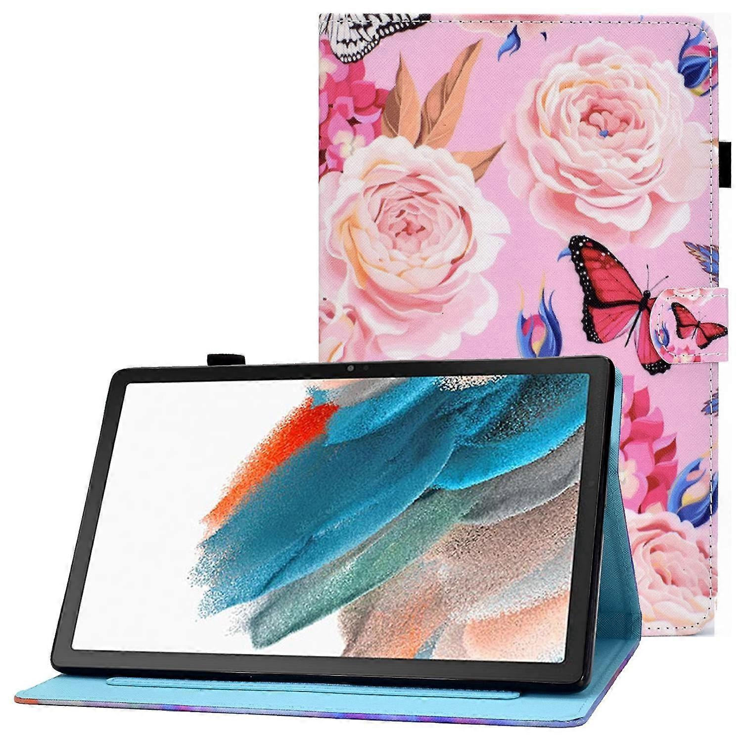 For Samsung Galaxy Tab A8 10.5 (2021) SM-X200 X205 Tab A8 10.5 (2022) Pattern Printing PU Leather Du