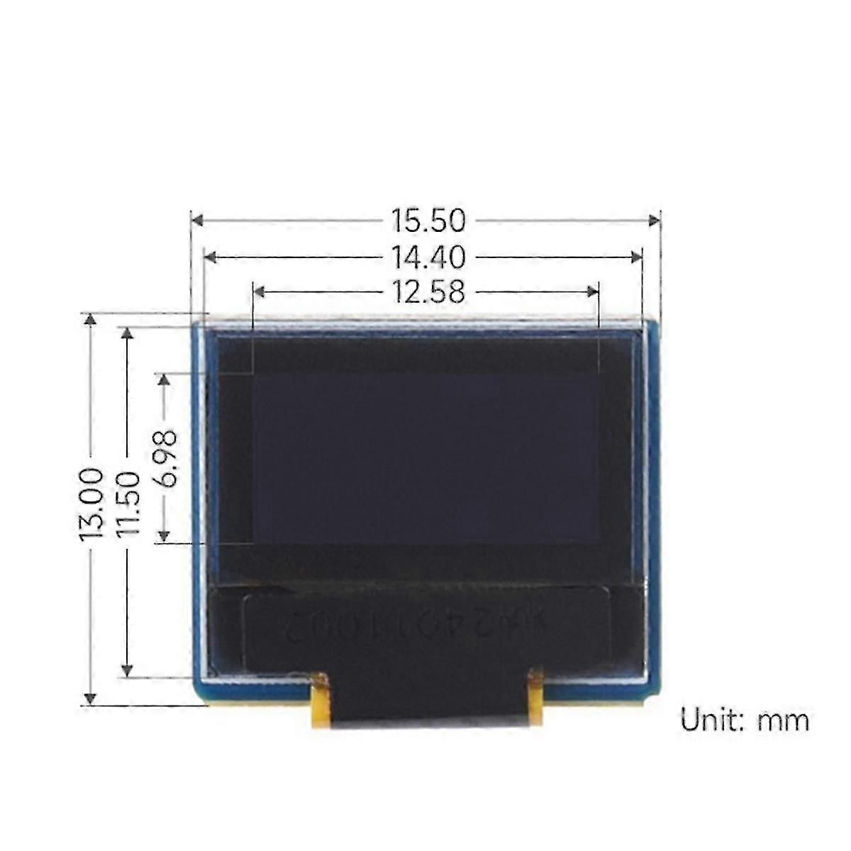 0.49 Inches Oled Module 64x32 Resolution I2C Communication Black and White Display Multi-Function JN