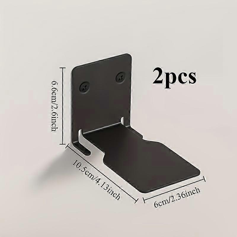 2pcs Metal Invisible Floating Bookshelf, Wall-mounted Book Organizer, Suitable for Classrooms, Libraries, Home Entrance Bedroom