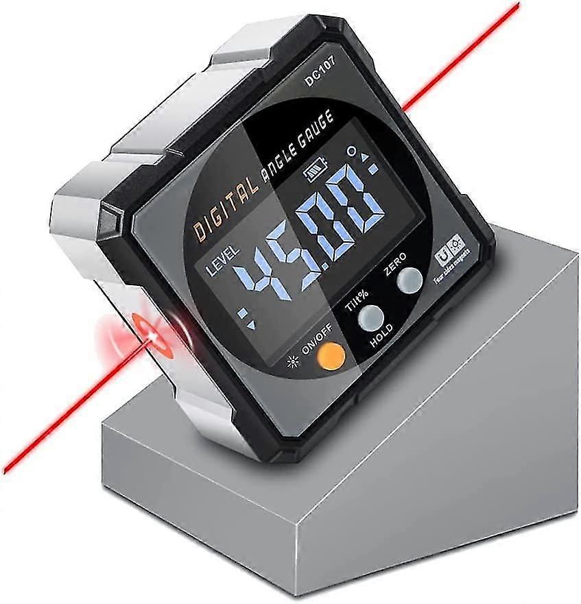 Precision Angle Finder with Digital Protractor and LED Light for Carpentry
