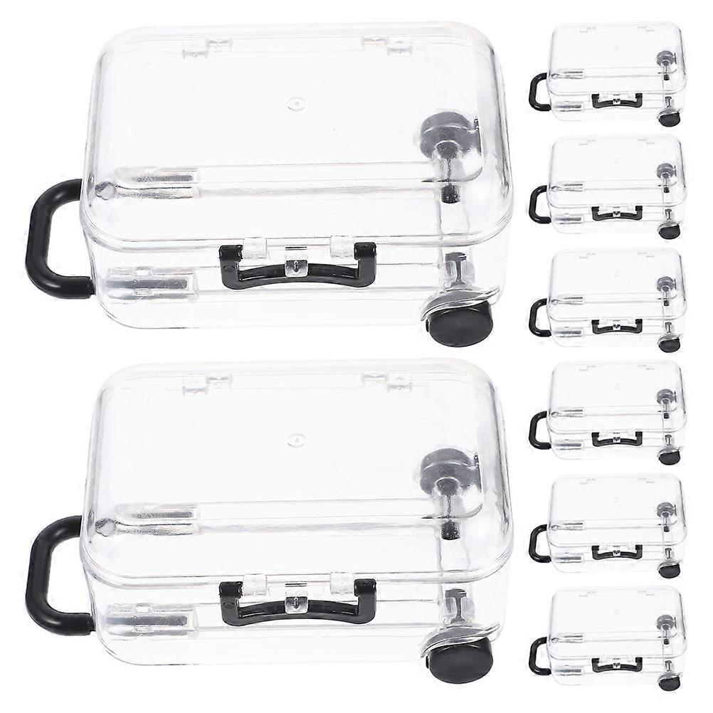 Mini Suitcase Favor Box for Decor Material Candy Boxes Gift Boxes 8pcs