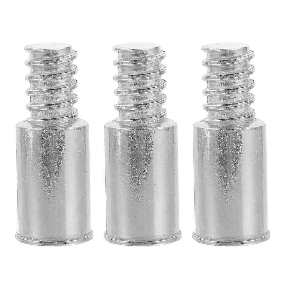 Broom Handle Adapter 3Pcs Metal Threaded Tips Effective For Telescopic Poles Designed For