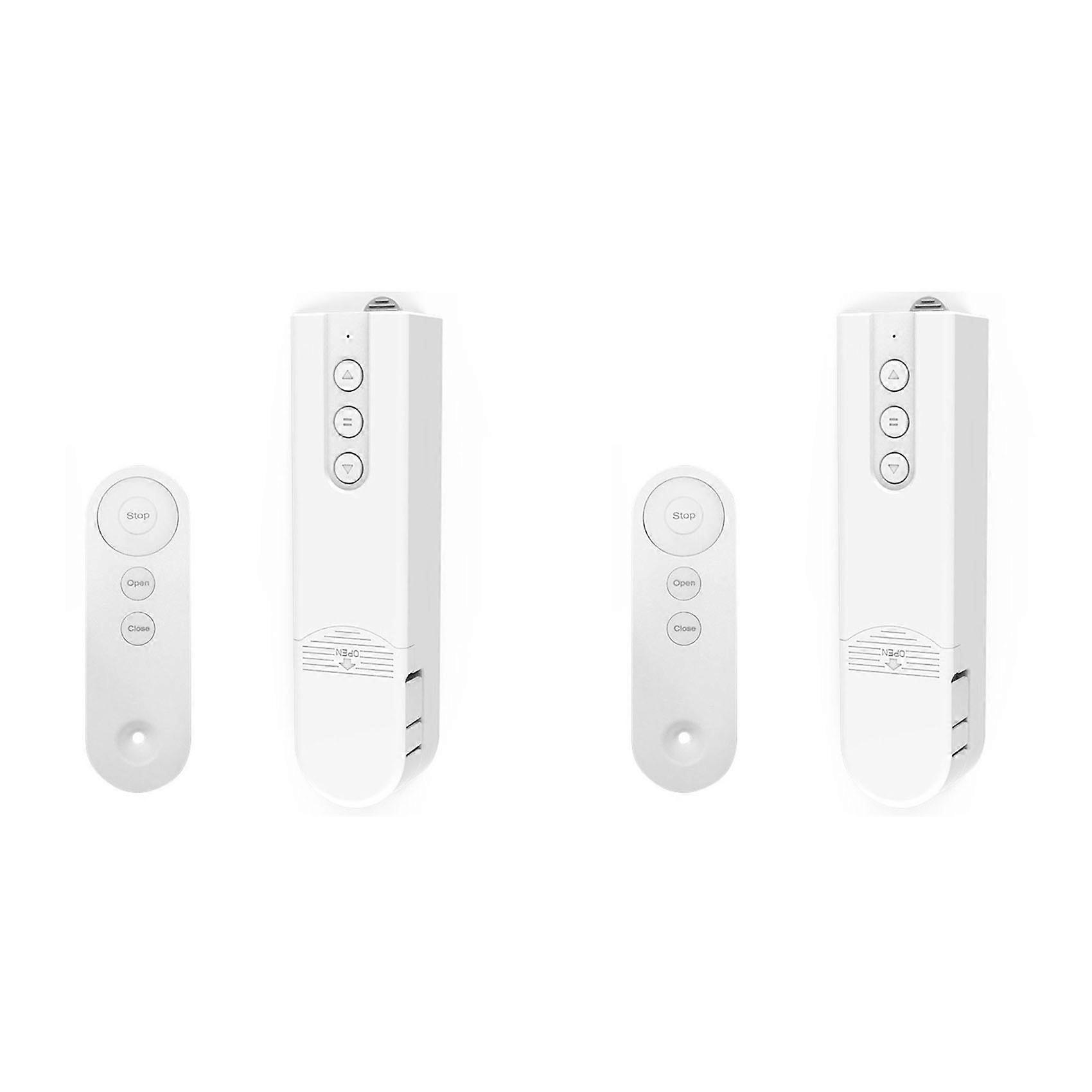 2X Tuya ZigBee Smart Blind Motor Driver+Remote Control Automatic Electric Roller Shutter Shadows Lifting Curtain Driver