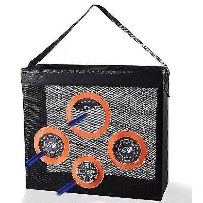 Portable Shooting Practice Target Toy Storage Mesh Bag Compatible with Nerf Darts for Kids 6+ Nerf N-Strike Elite Series Blaster