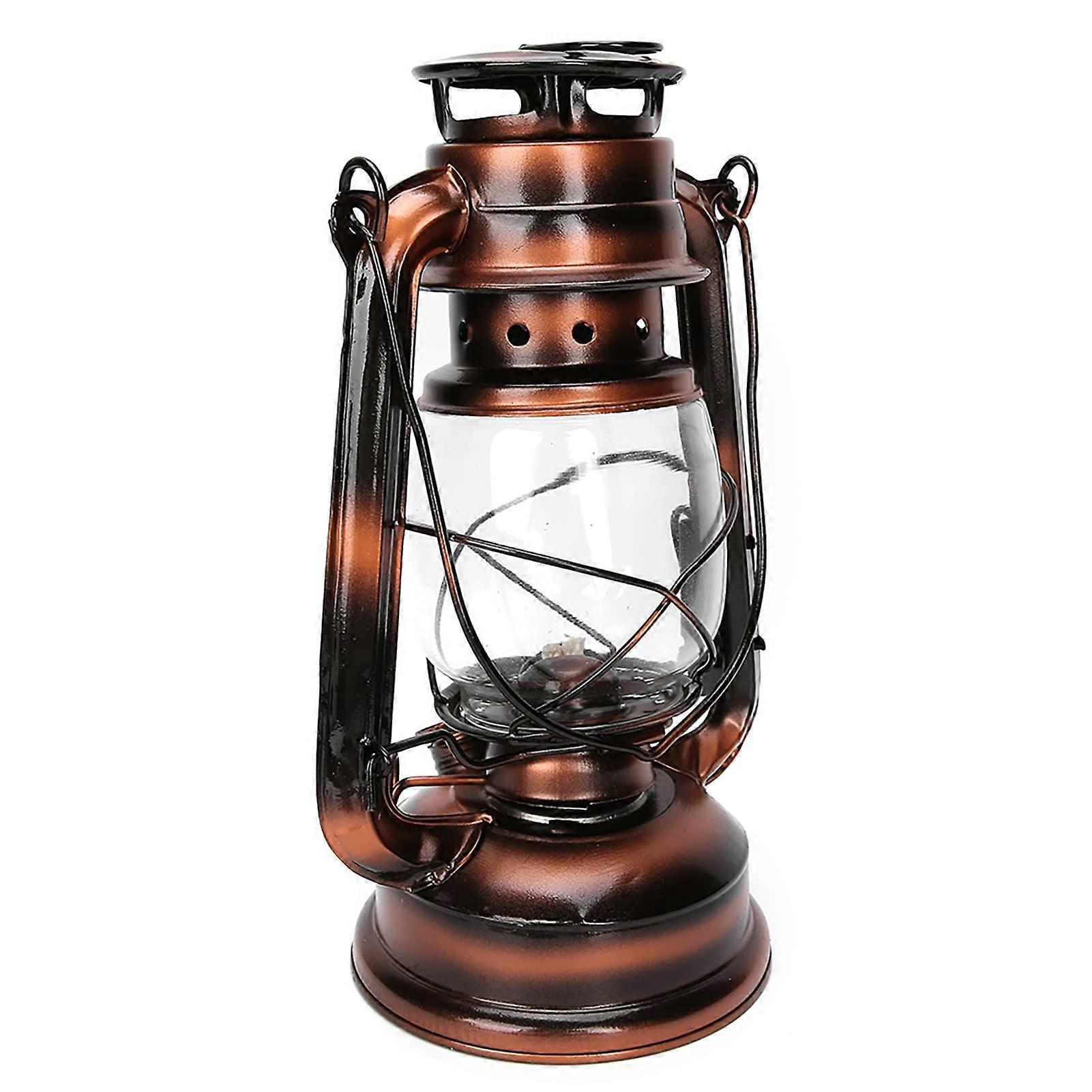 Vintage Kerosene Lamp with Adjustable Wick, Large Capacity Oil Lantern for Home and Outdoor Lighting