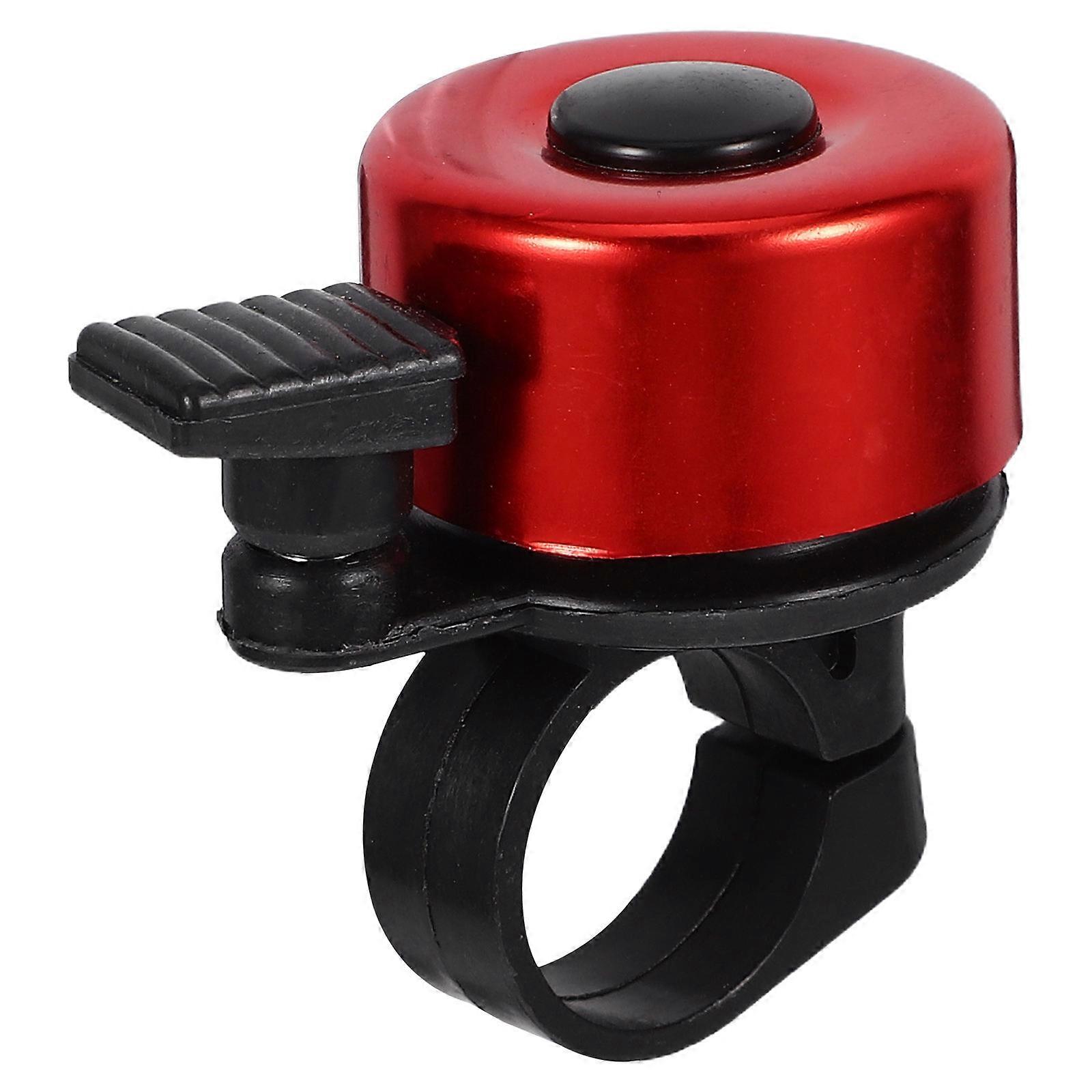 2Pcs Mini Bike Bell Ring Alloy Handlebar Red Compact Design