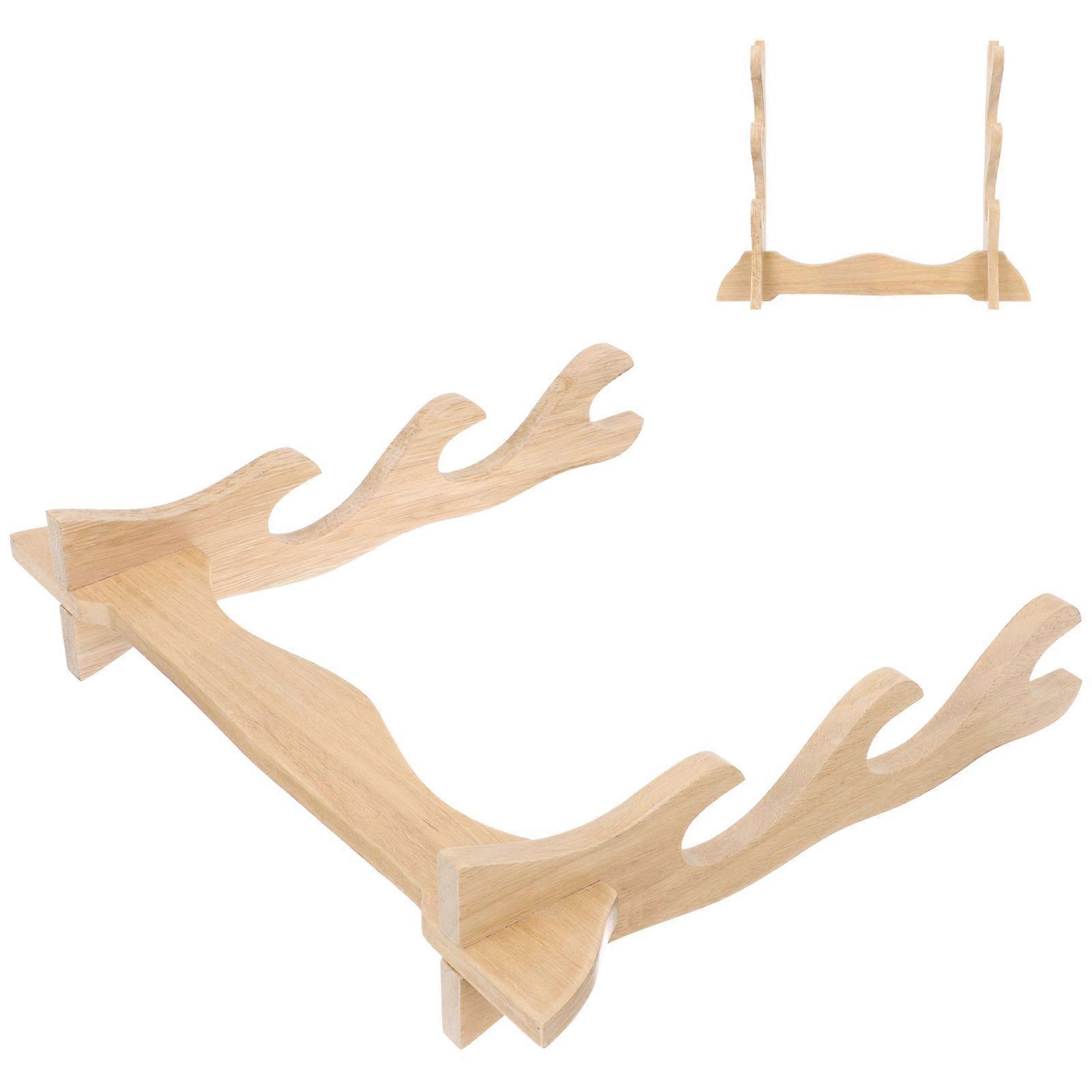 Wooden Sword Holder Sword Stand for Storage Use 3-Layer Display