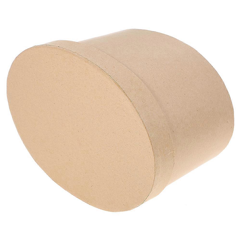 Oval Paper Box with Lids for DIY Craft Projects 2pcs Kraft Paper Container for Cakes Bakery Cookies Desserts Flowers