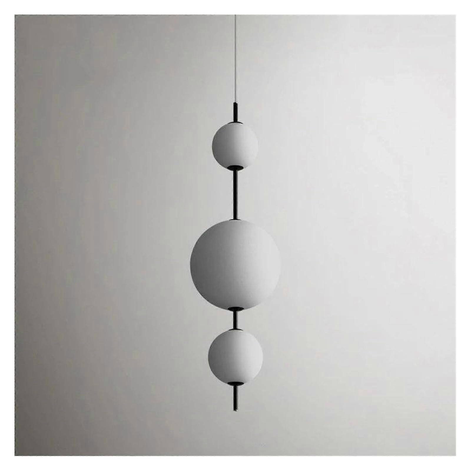 Nordic Simple Creative String Glass Ball Pendant Lights LED, 85cm Height, Large and Small Ball Chandeliers for Cafe and Bedroom
