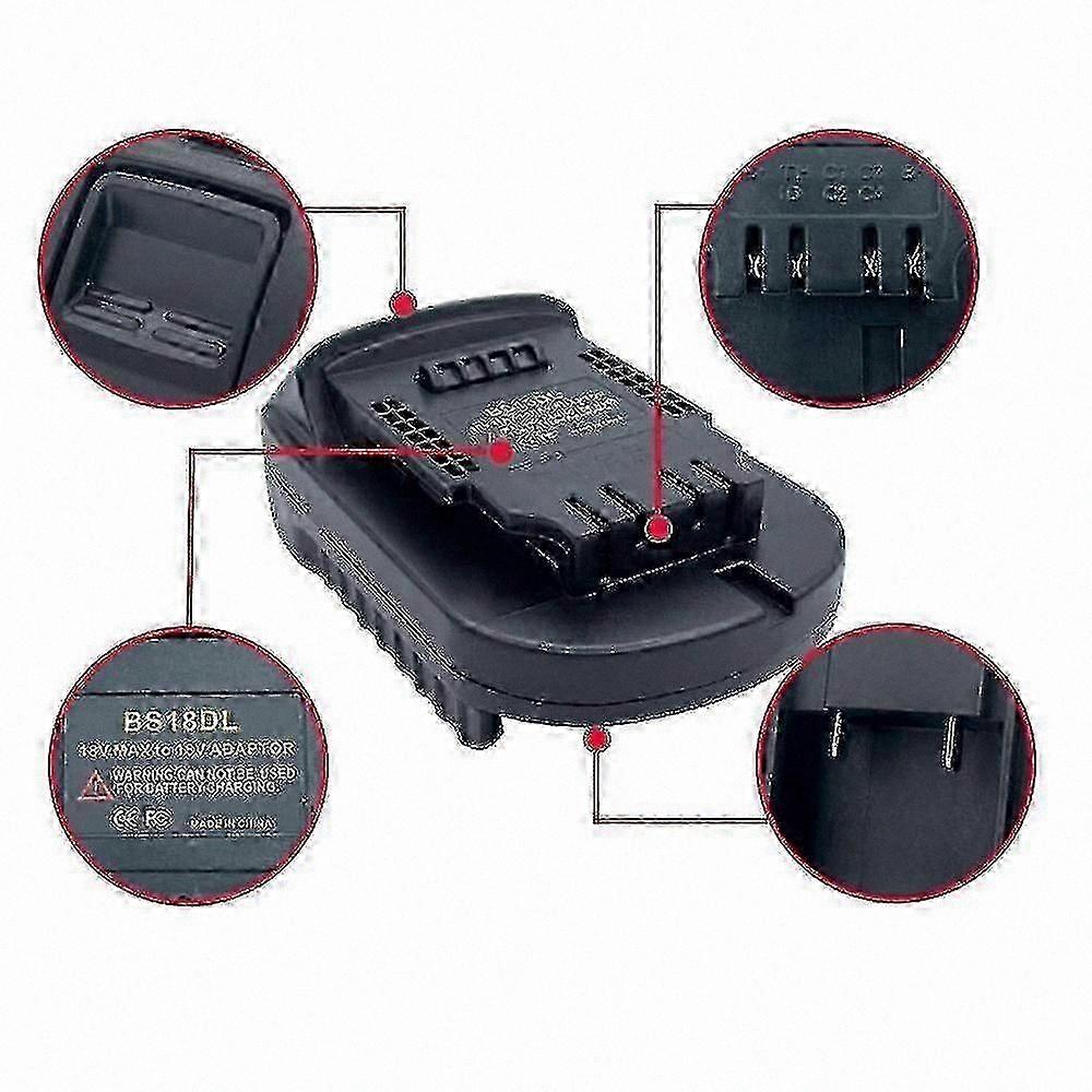 18V Lithium Battery Adapter for Dewalt Dcb 18V/20V Tools