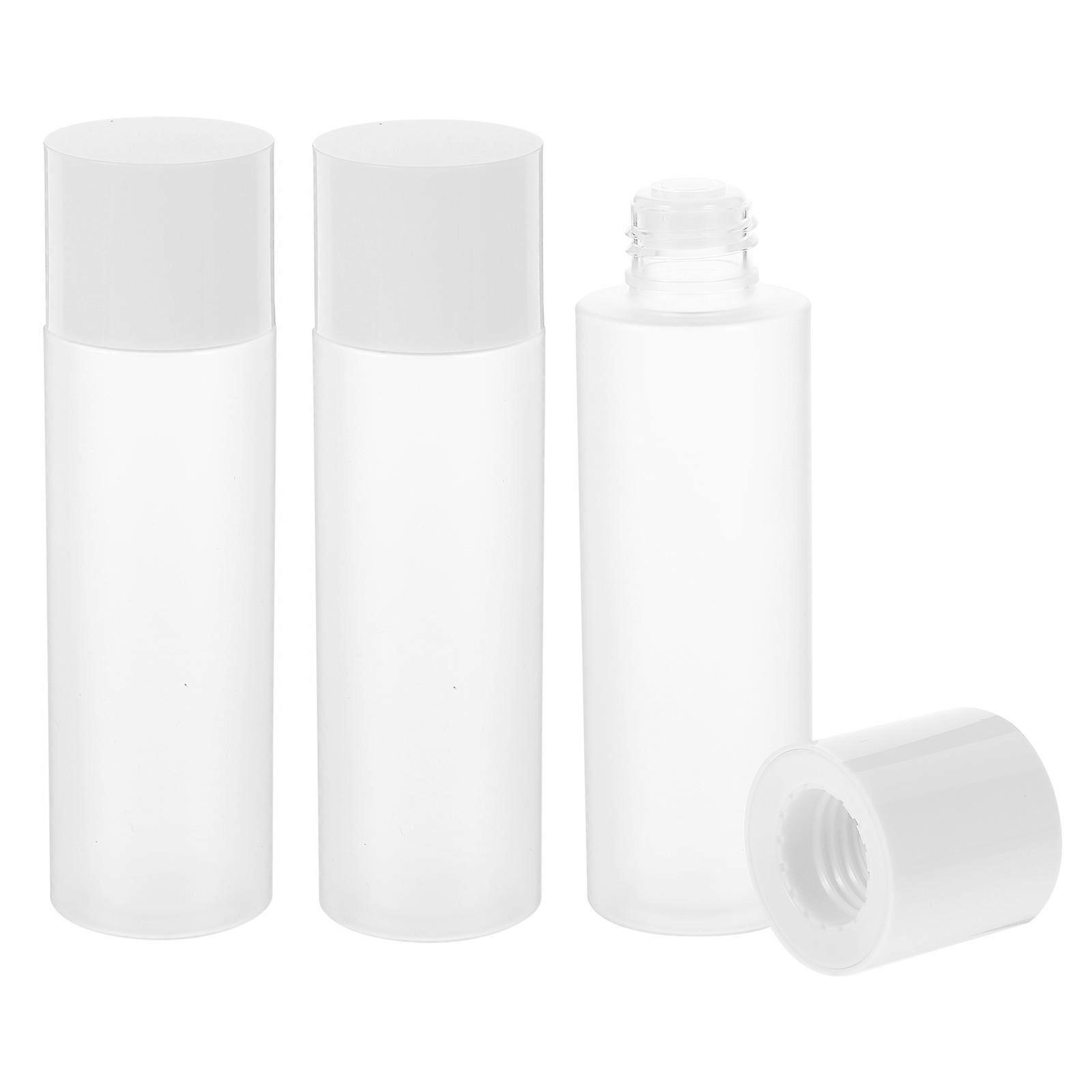 Empty Refillable Cosmetic Bottles for Travel Use 120ml PET Transparent Liquid Containers Set of 3