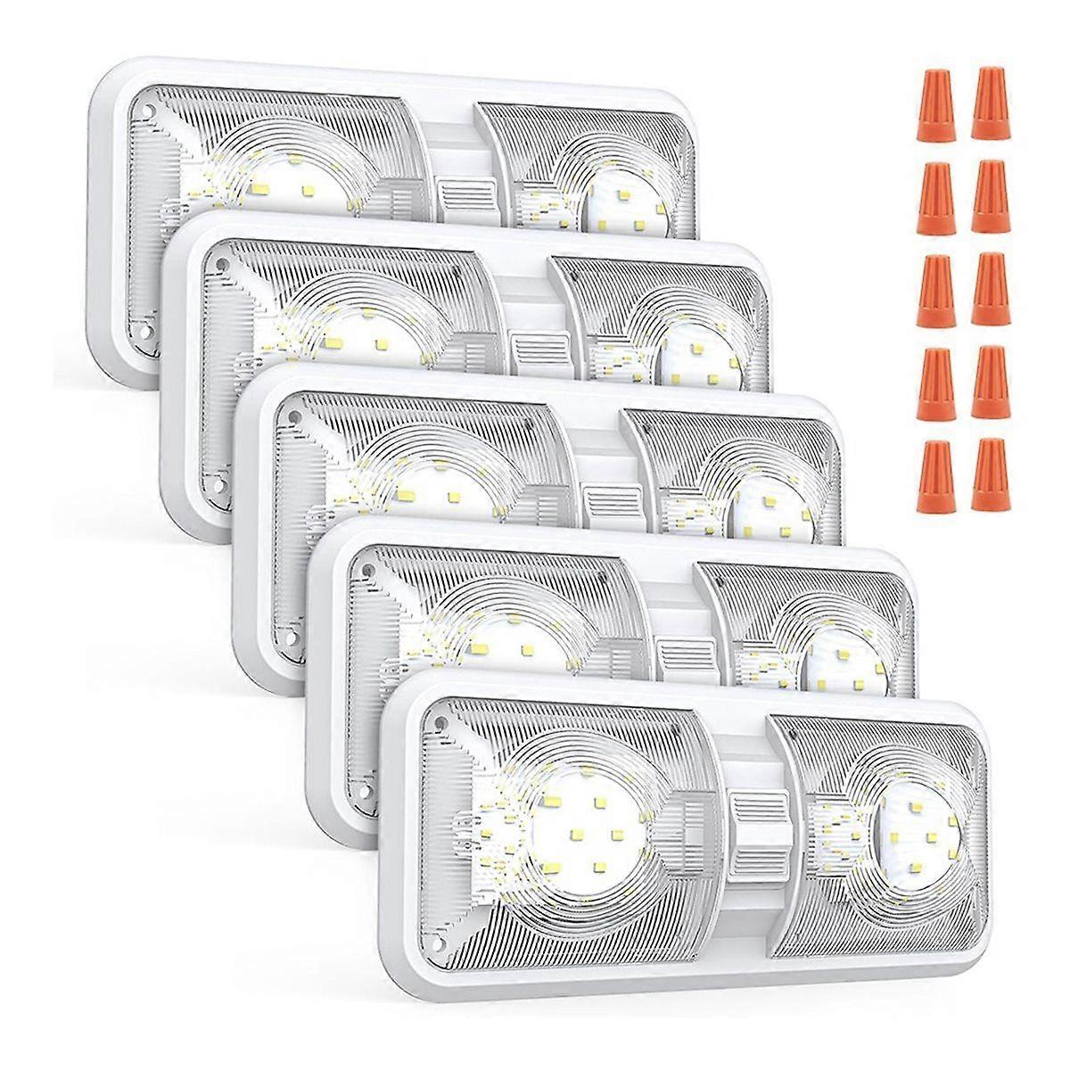 5pack RV Led Lights Interior RV Light for Inside, Rv Ceiling Dome Lamp Led with Switch for RV//Trai