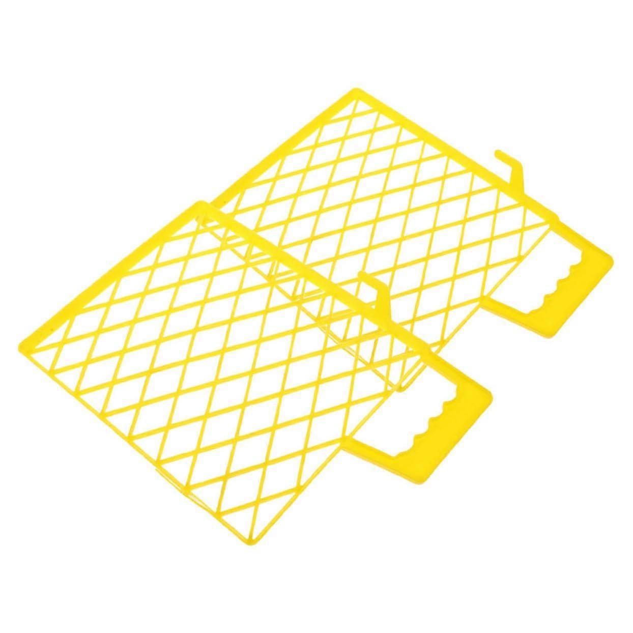 2pcs Durable Plastic Paint Tray Grid Mesh Liner for Rollers Smooth and Even Paint Application